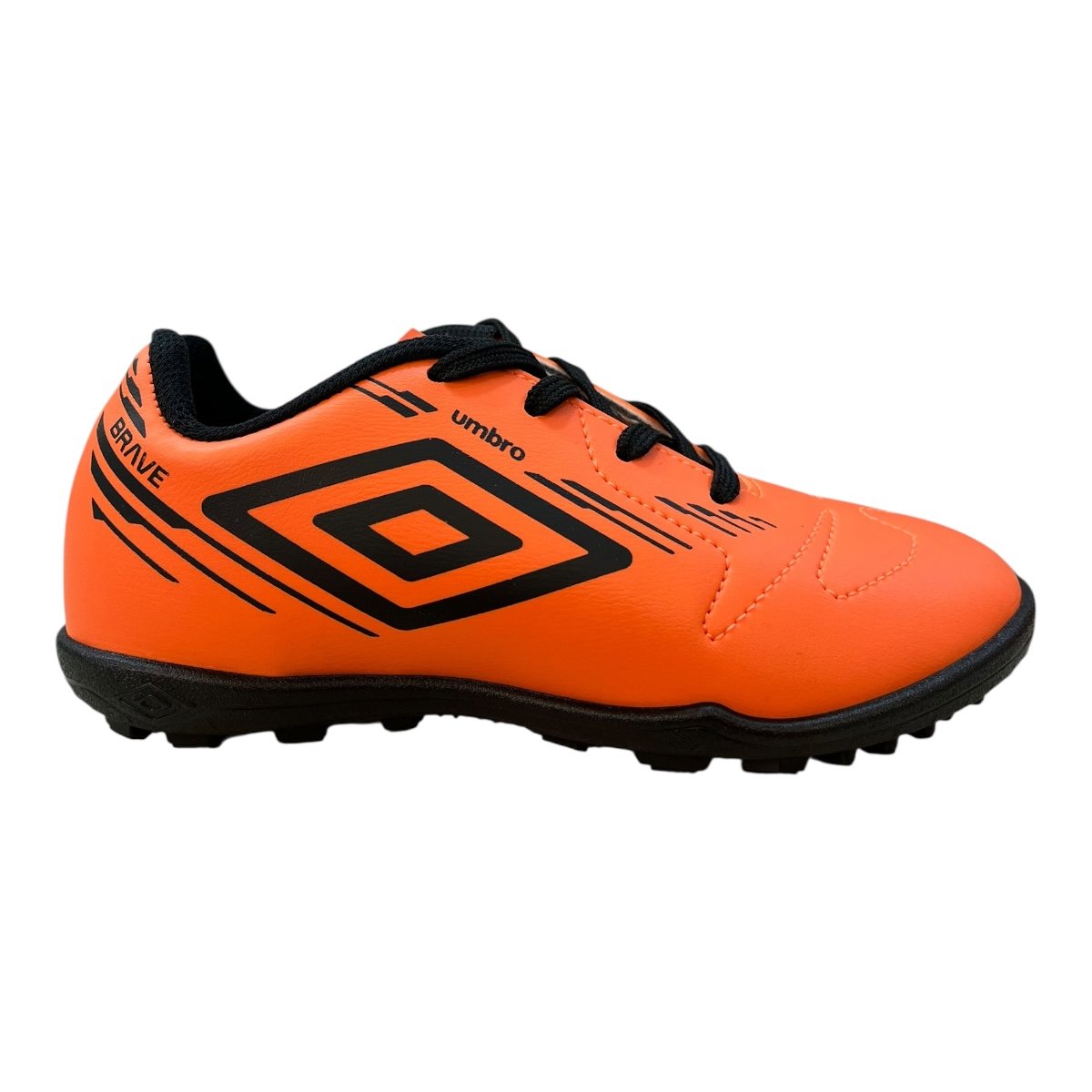Chuteira Infantil Menino Umbro Brave Jr Society Esporte  Laranja