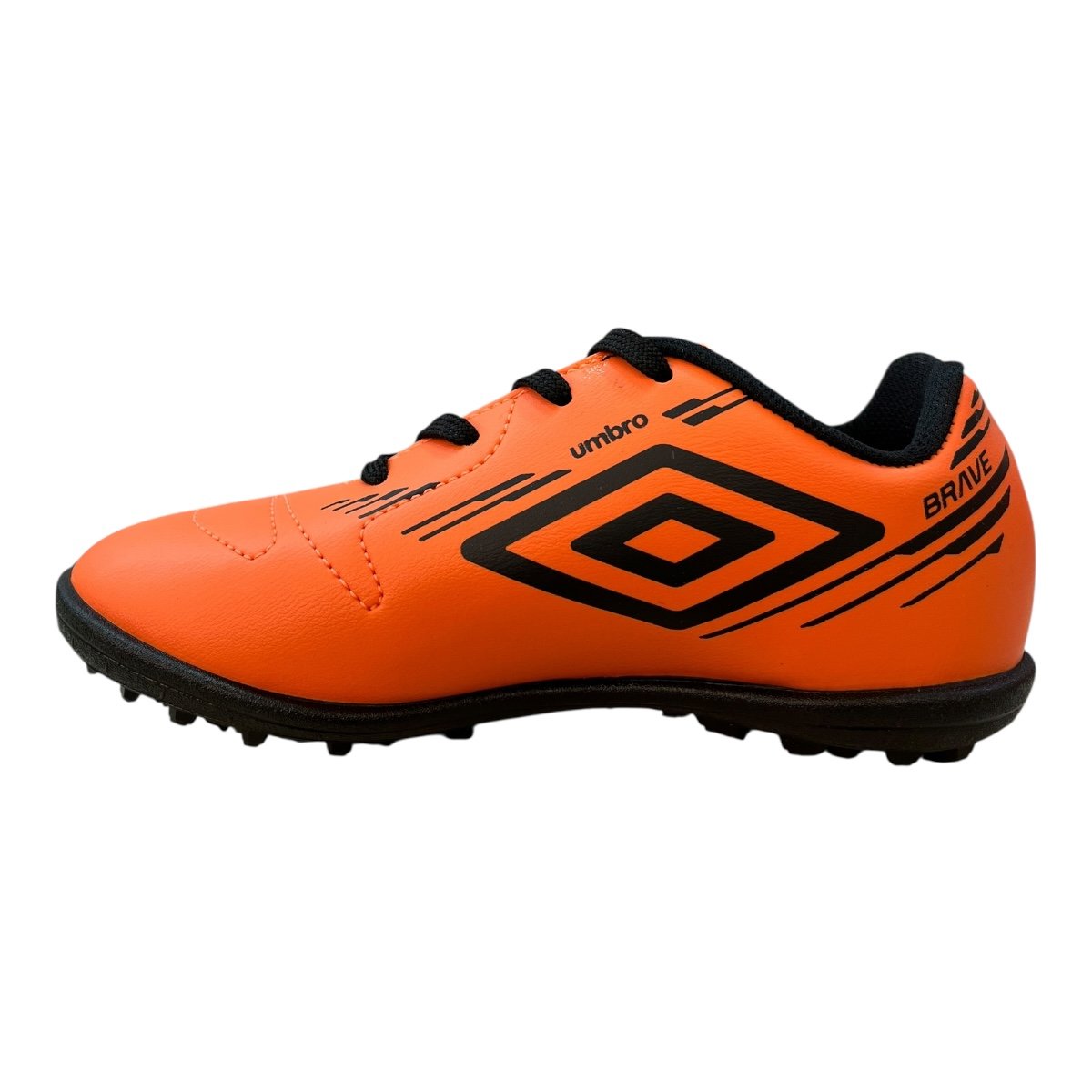 Chuteira Infantil Menino Umbro Brave Jr Society Esporte  Laranja Laranja/Preto 4