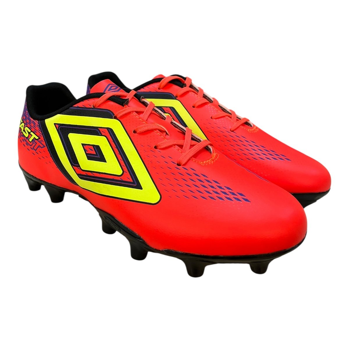 Chuteira Masculino Umbro Fast II Esporte Campo Cravo Conforto  Laranja Laranja 2