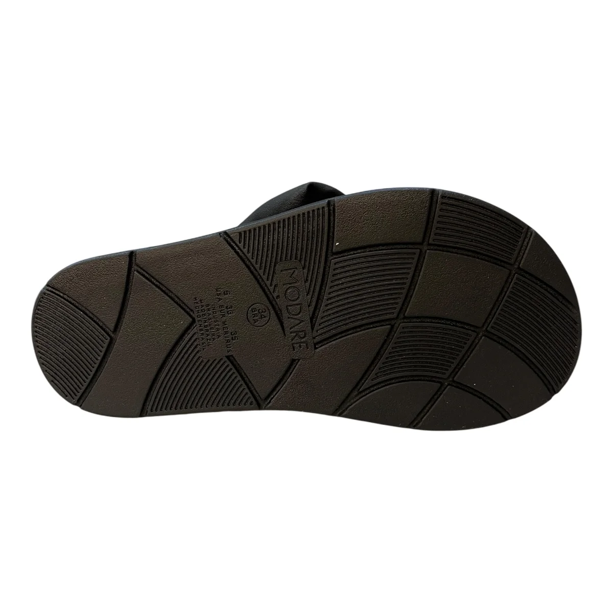 Chinelo Papete Feminino Modare Ultraconforto Superleve Laço 7208.101 Preto Preto 3