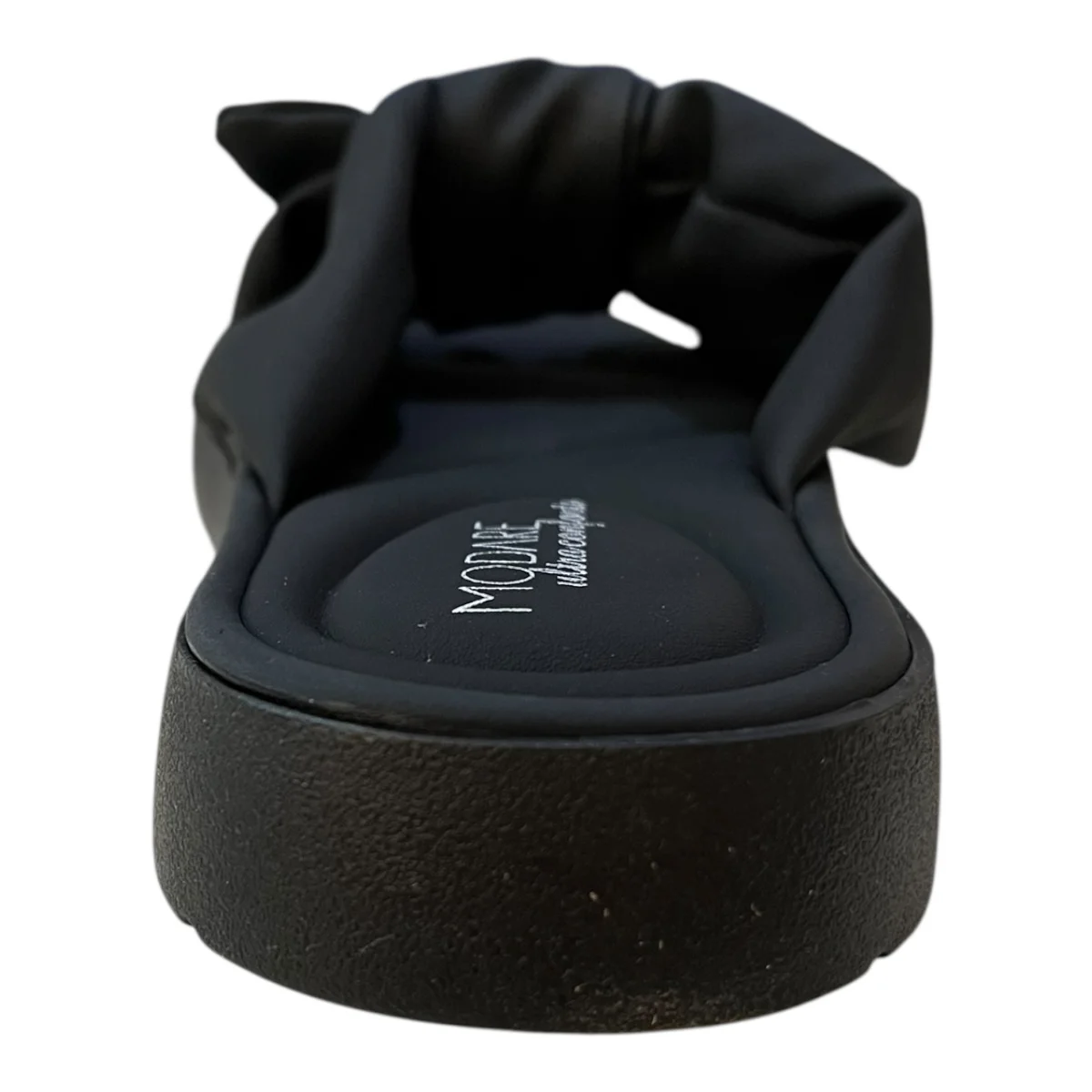 Chinelo Papete Feminino Modare Ultraconforto Superleve Laço 7208.101 Preto Preto 5