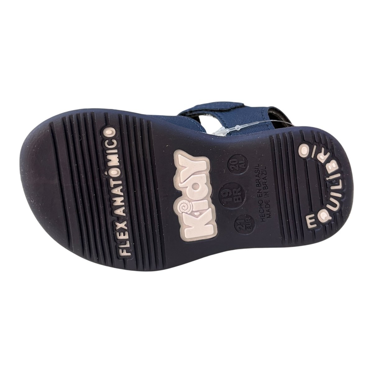 Sandalia Infantil Kidy Menino Conforto Calce Fácil Autocolante Tiras 00110422041 Marinho Marinho/Marrom 3