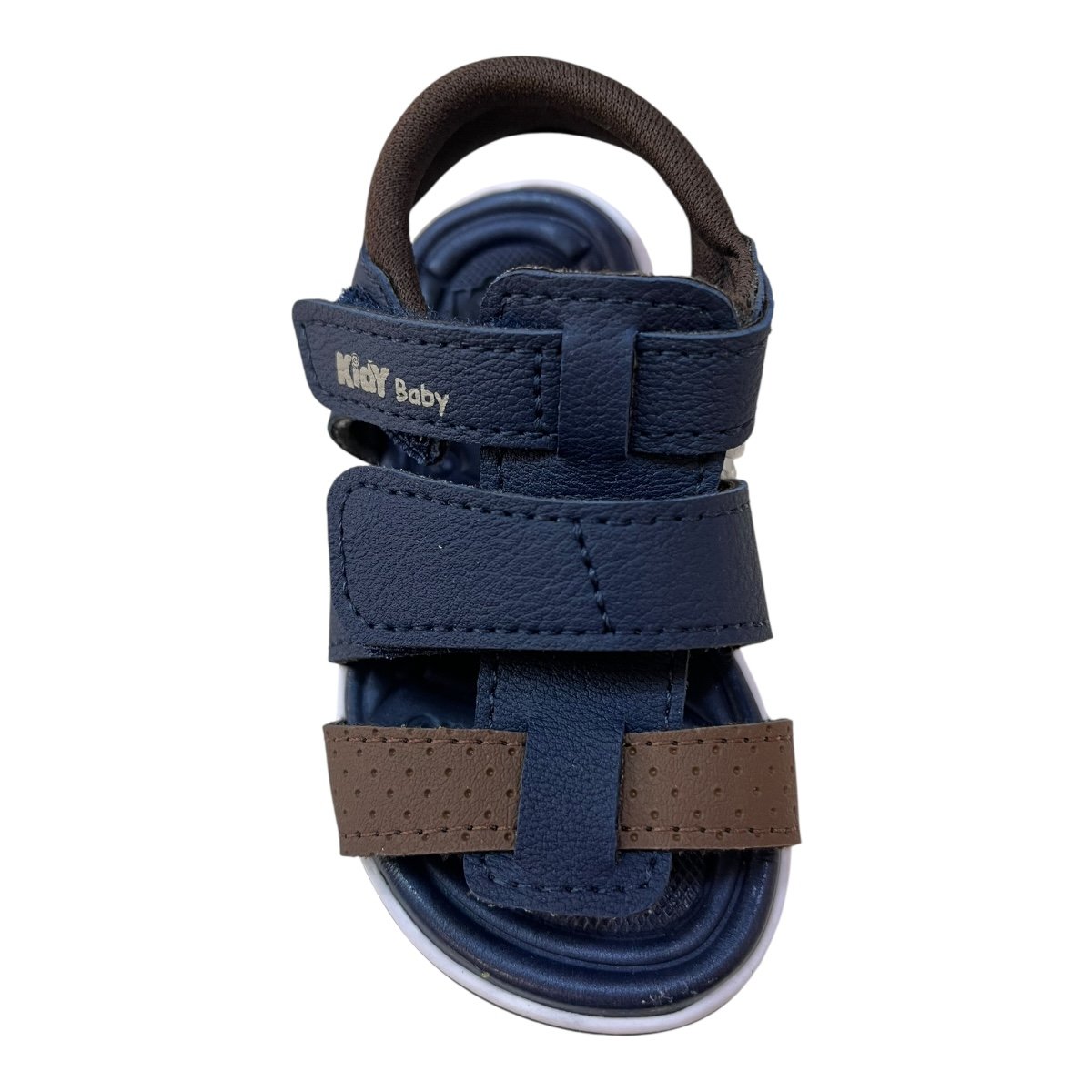 Sandalia Infantil Kidy Menino Conforto Calce Fácil Autocolante Tiras 00110422041 Marinho Marinho/Marrom 6