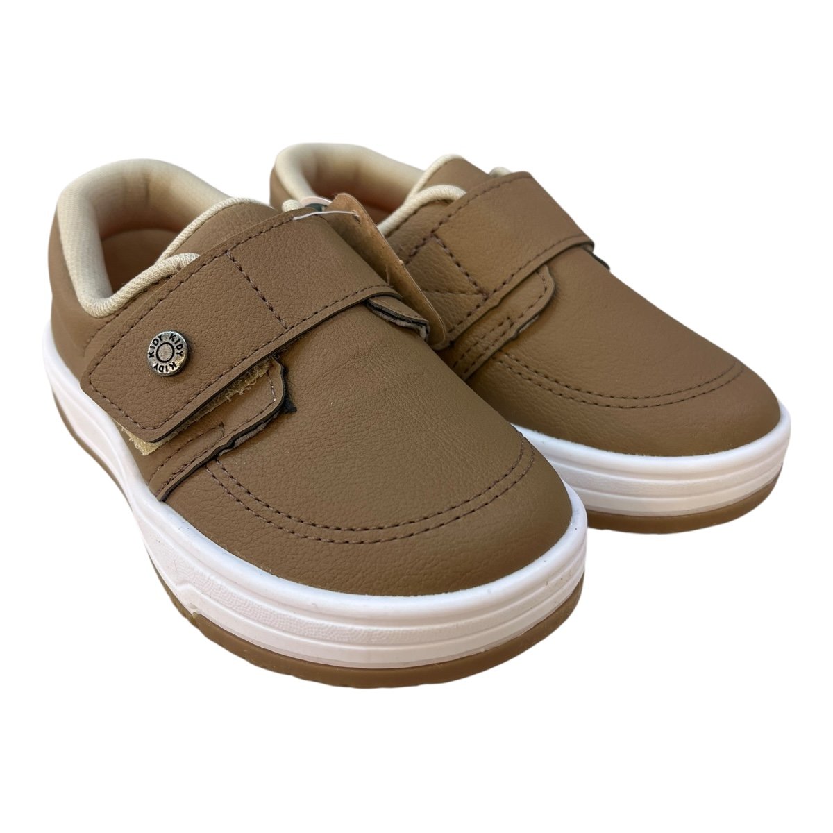 Tenis Infantil Menino Kidy Casual Conforto Calce Fácil Autocolante 31310420518 Marrom Marrom 2
