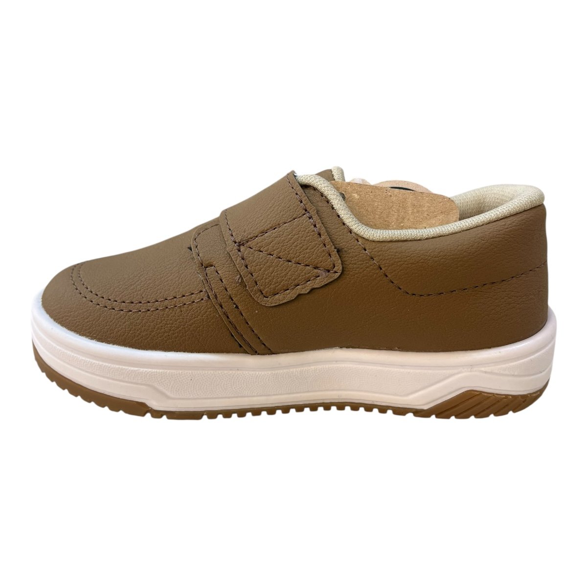 Tenis Infantil Menino Kidy Casual Conforto Calce Fácil Autocolante 31310420518 Marrom Marrom 4
