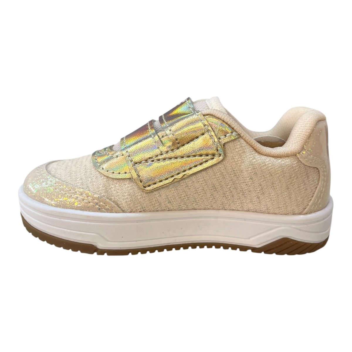 Tenis Infantil Menina Kidy Casual Conforto Autocolante Calce Fácil Brilho 31300470077 Dourado Dourado 4