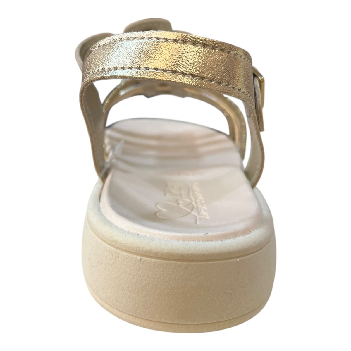 Sandalia Papete Menina Kidy Conforto Tiras Metalizado Superleve 44000270932 Dourado Dourado 5