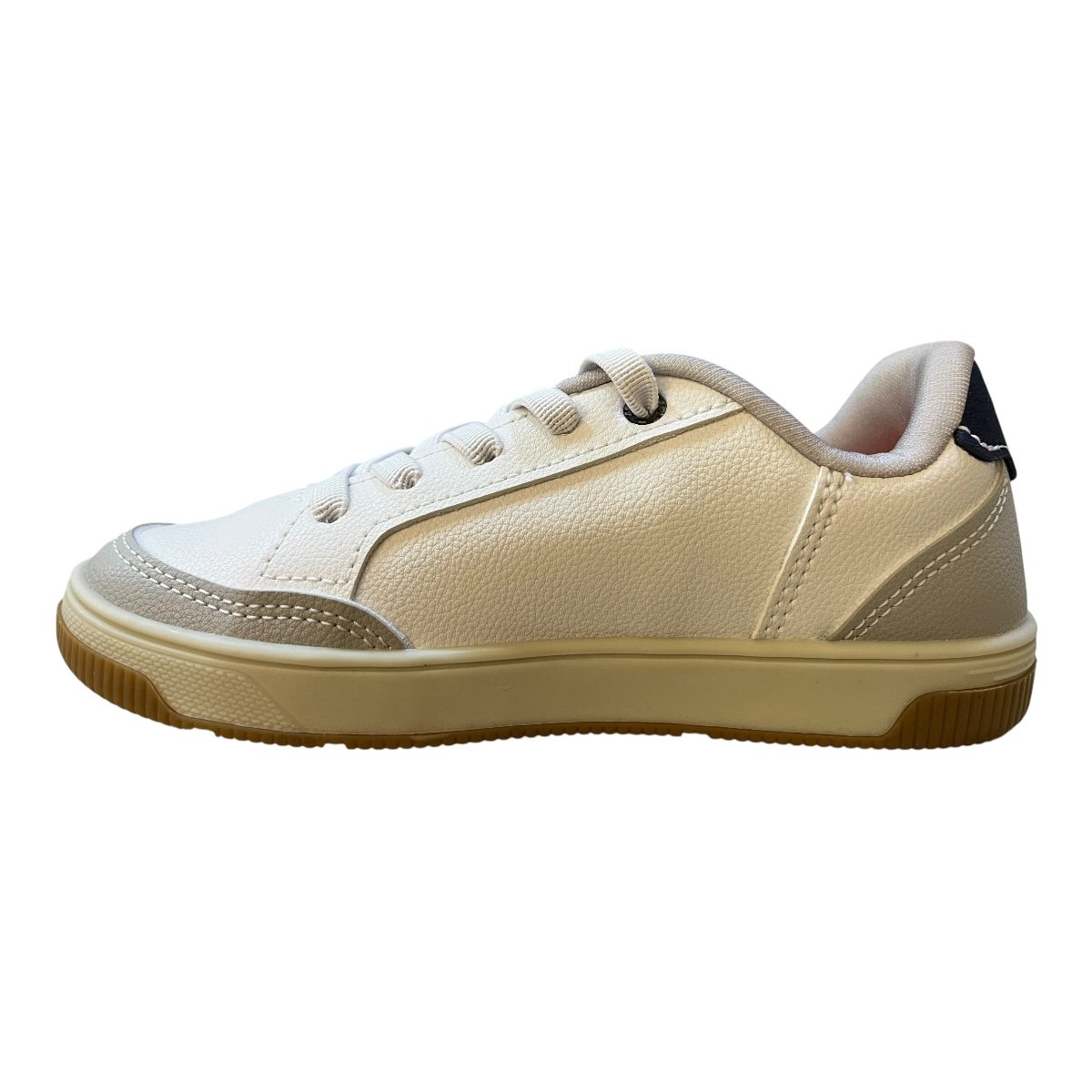 Tenis Infantil Kidy Menino Conforto Retrô Amarração Camurça 01104035028 Branco Branco 3