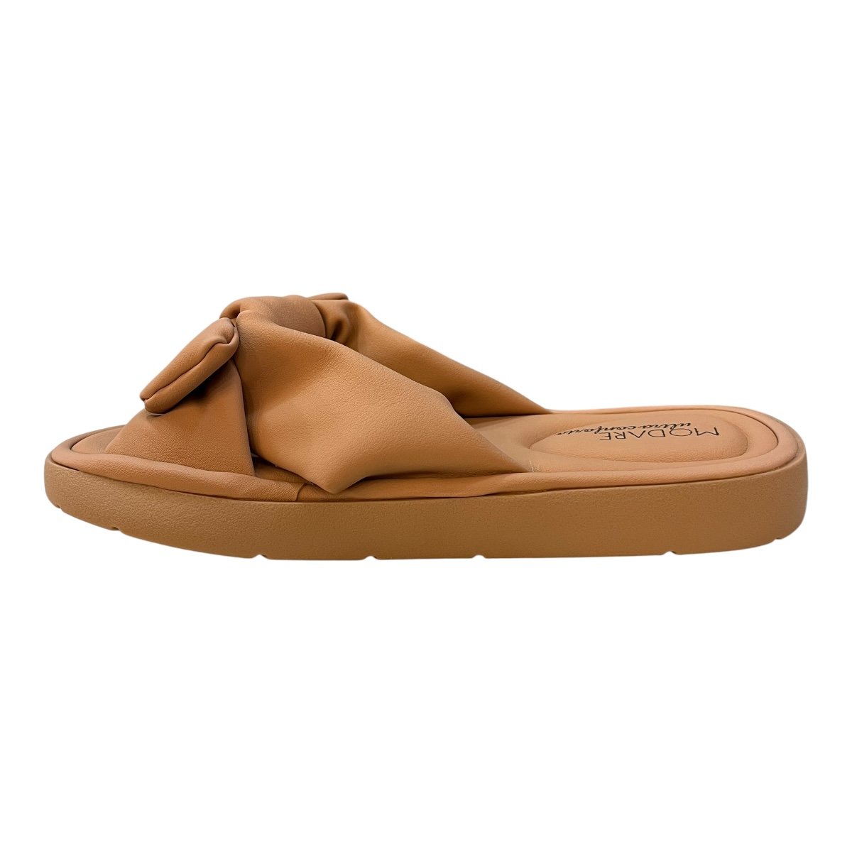 Chinelo Papete Feminino Modare Ultraconforto Superleve Laço 7208.101 Nude Nude 4