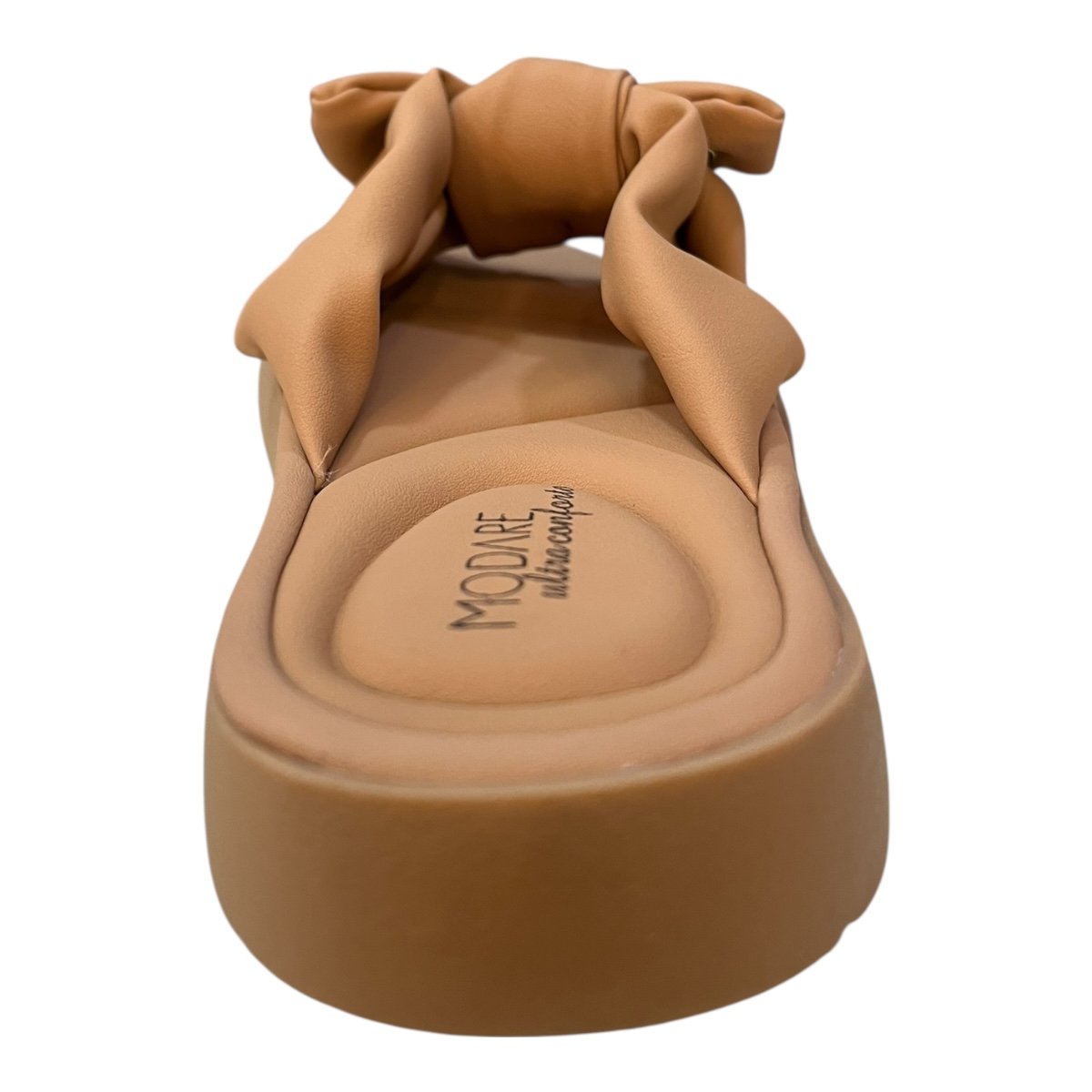 Chinelo Papete Feminino Modare Ultraconforto Superleve Laço 7208.101 Nude Nude 5
