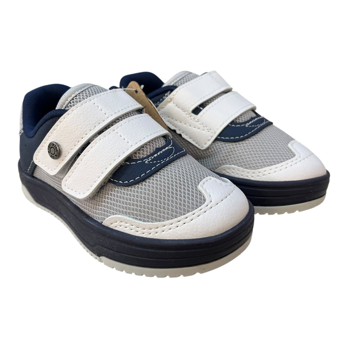 Tenis Infantil Menino Kidy Casual Conforto Calce Fácil Autocolante 31310435028 Branco Branco/Azul 2