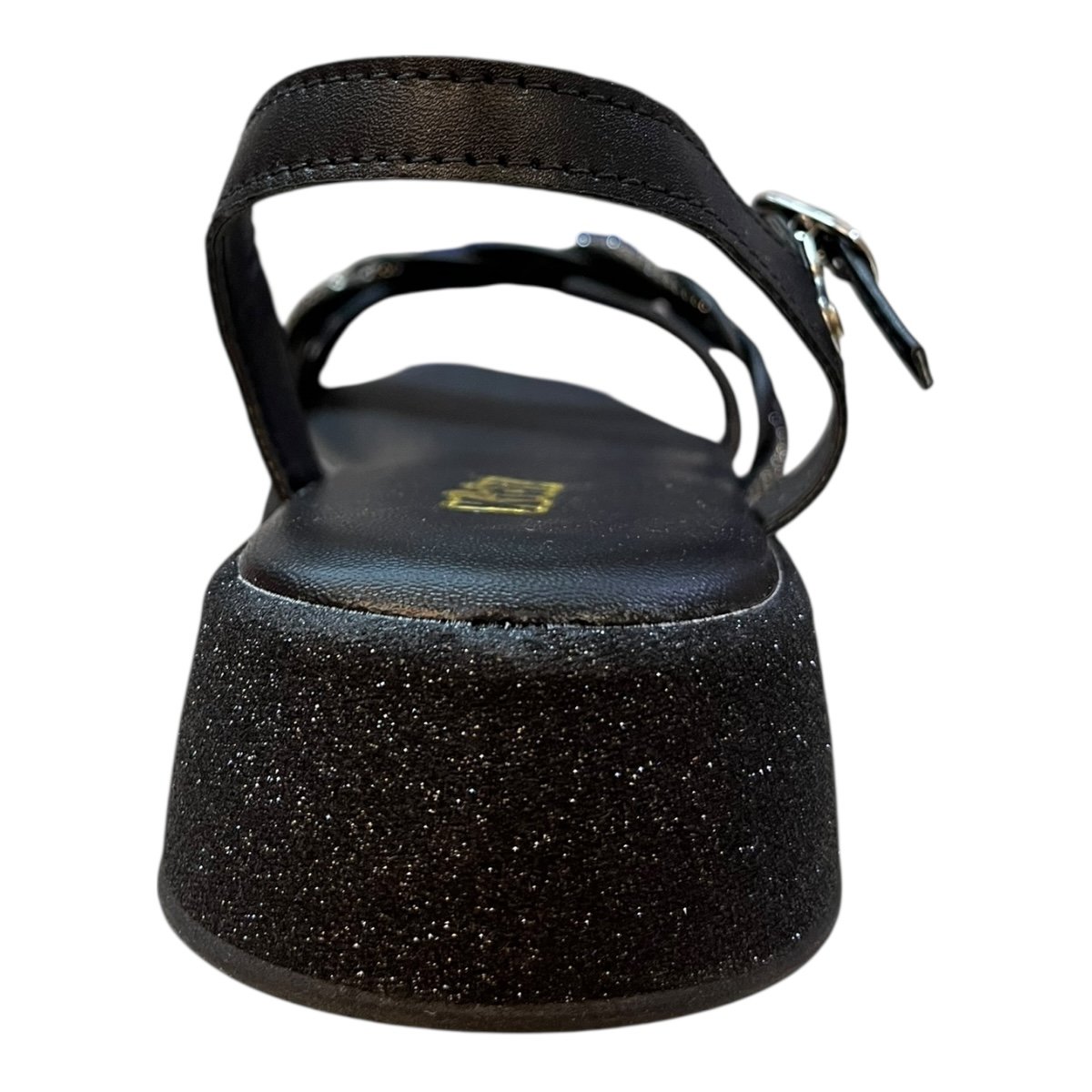 Sandalia Infantil Menina Kidy Conforto Anabela Tranças Brilho Fivela 44200190007 Preto Preto 5