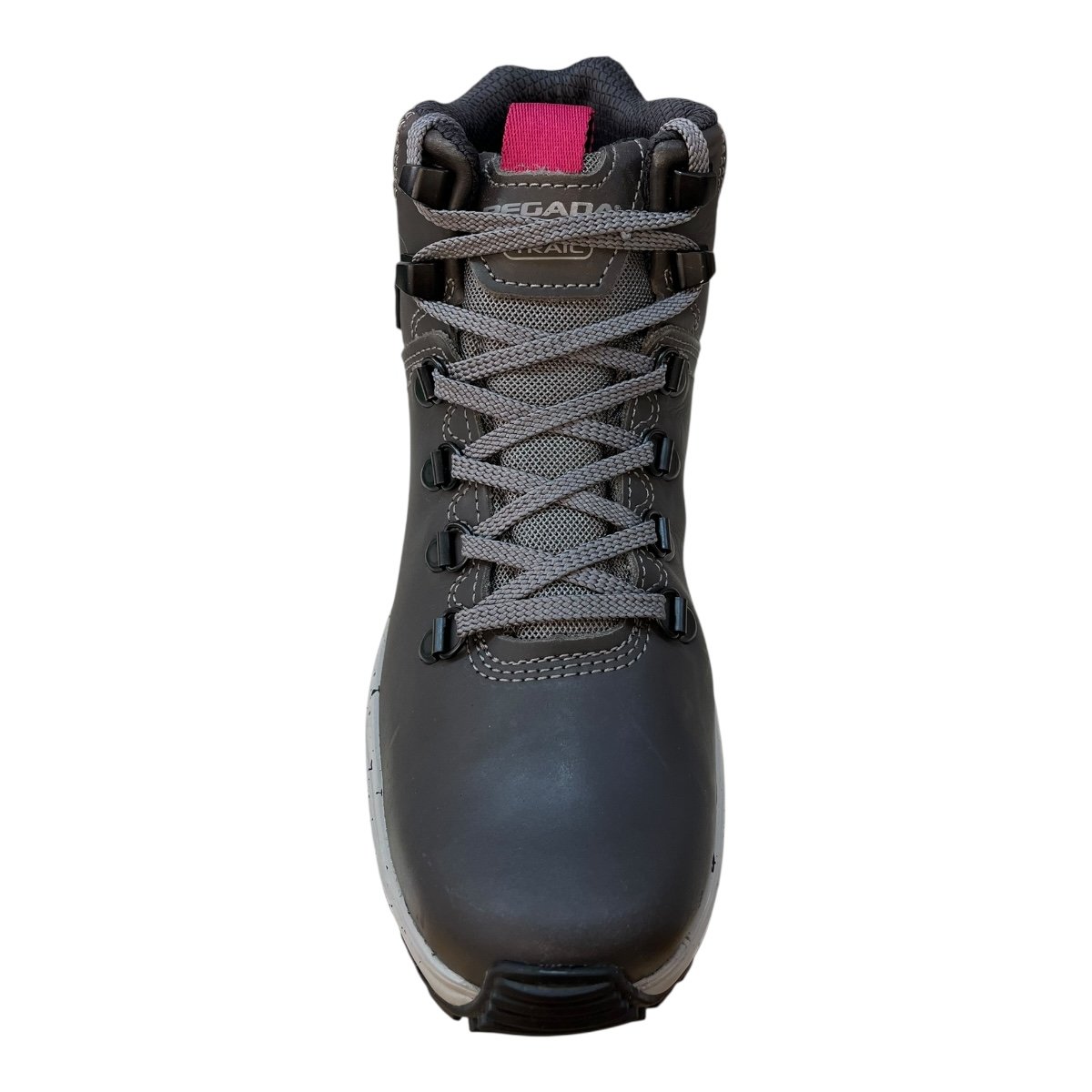 Bota Coturno Feminino Pegada Couro Ultraconforto Impermeável Antiderrapante 250403-06 Grafite Carbono 6