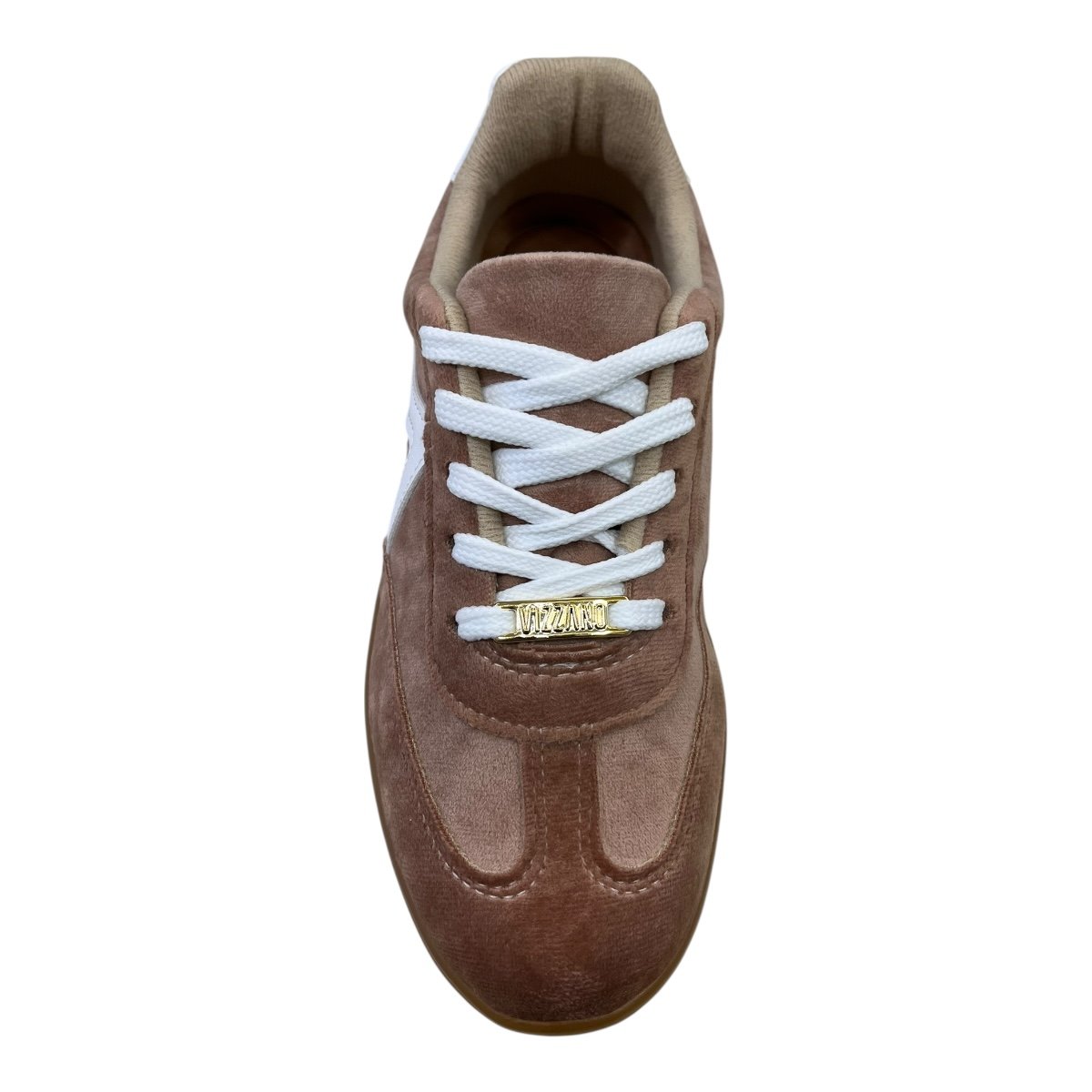 Tenis Feminino Vizzano Conforto Casual Retrô Street Camurça Amarração 1430.102 Rose Rosé 6