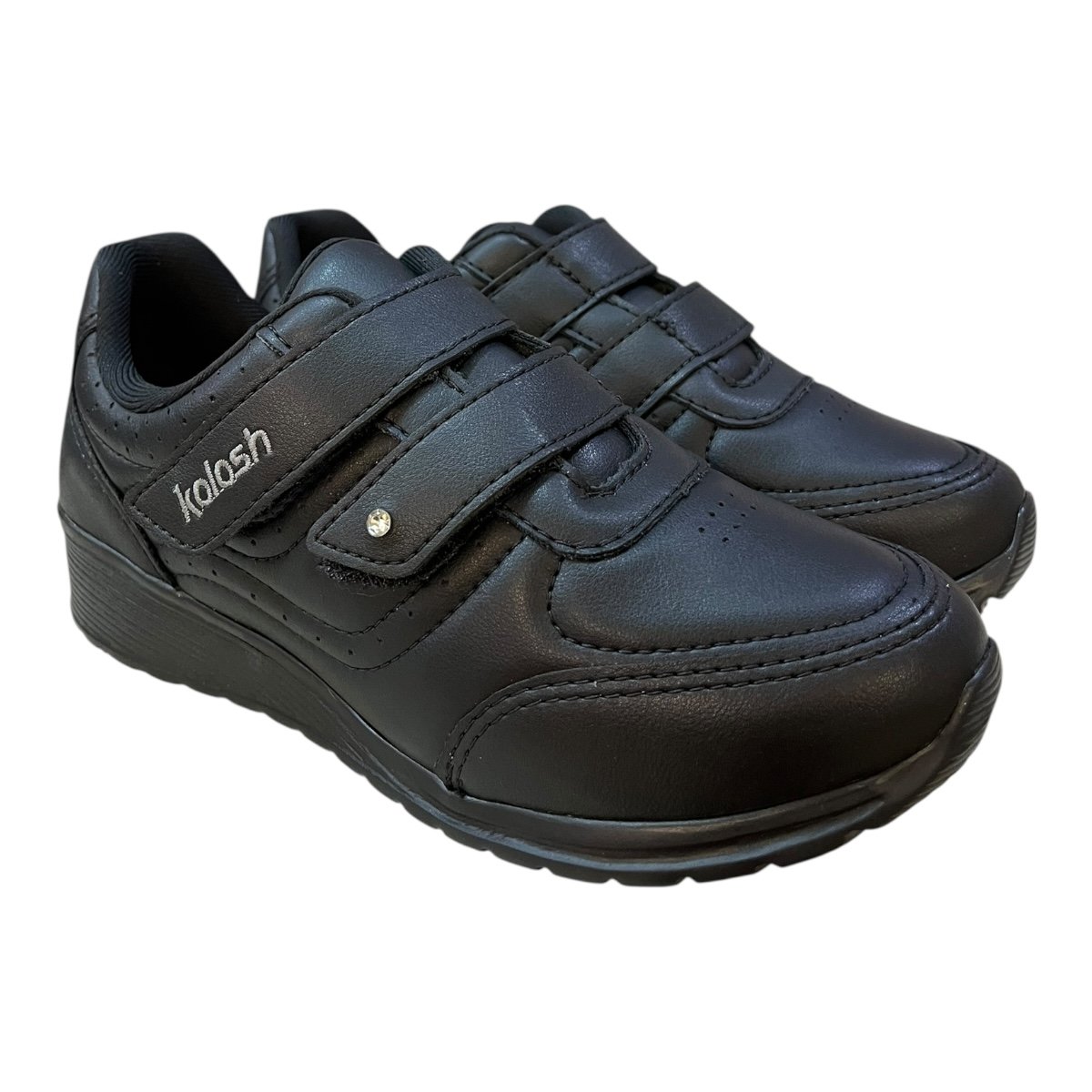 Tenis Feminino Kolosh Sintético Conforto Calce Fácil C2282a Preto Preto 2