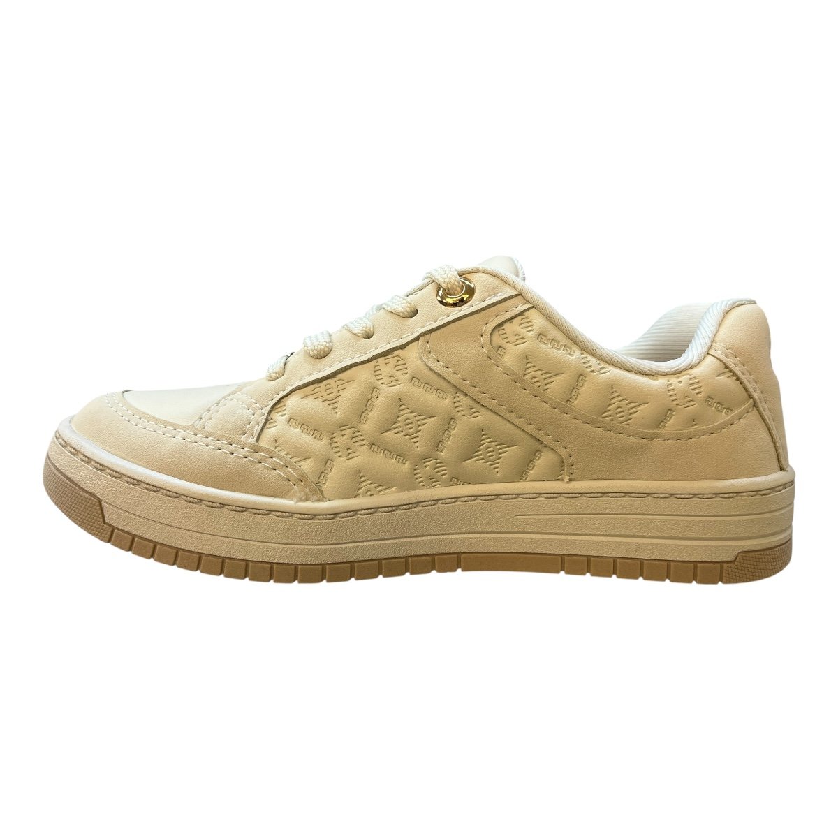 Tenis Feminino Kolosh Casual Ultraconforto Superleve Texturizado Metalizado C4165 Marfim Marfim 4