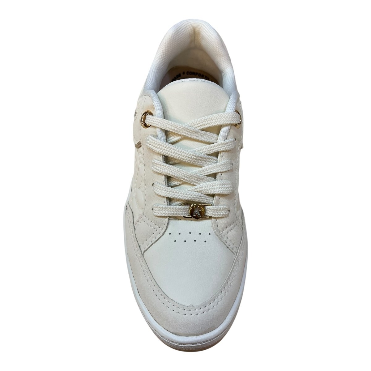 Tenis Feminino Kolosh Casual Ultraconforto Superleve Texturizado Metalizado C4165 Marfim Marfim 6