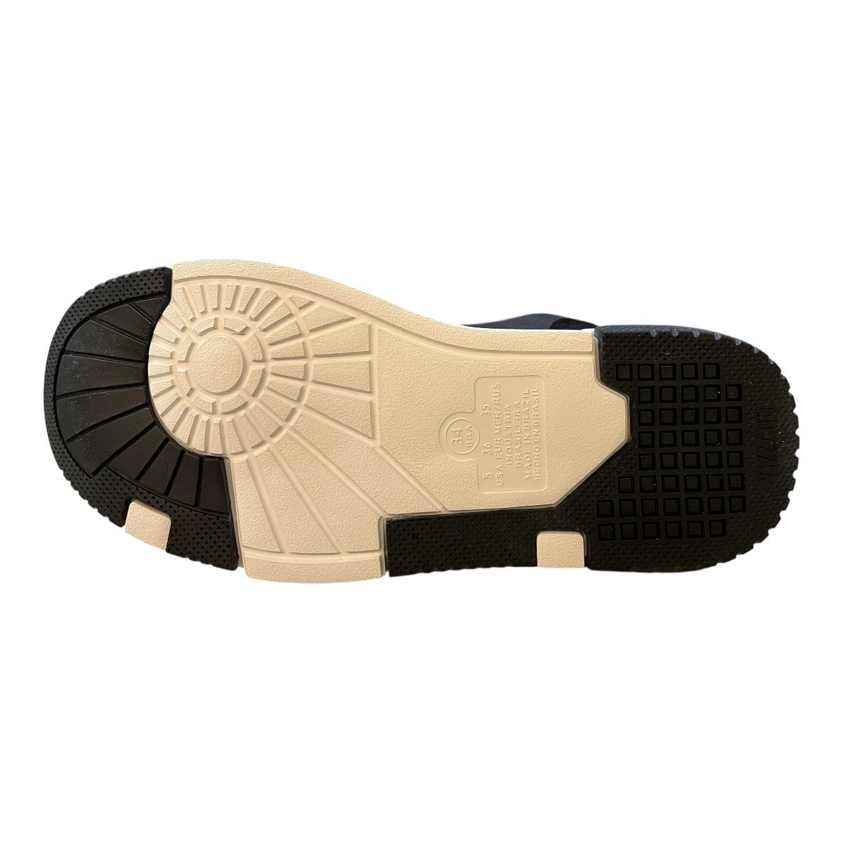 Tenis Feminino Vizzano Casual Plataforma Camurça Listras Retrô 1455.104 Preto Preto 3