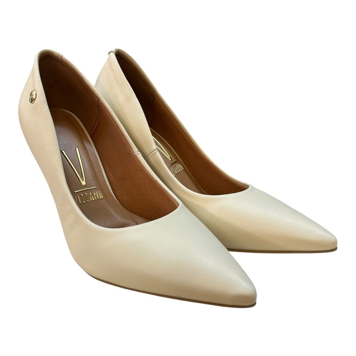 Sapato Scarpin Casual Feminino Vizzano Pelica 1184.1101 Marfim Marfim 2