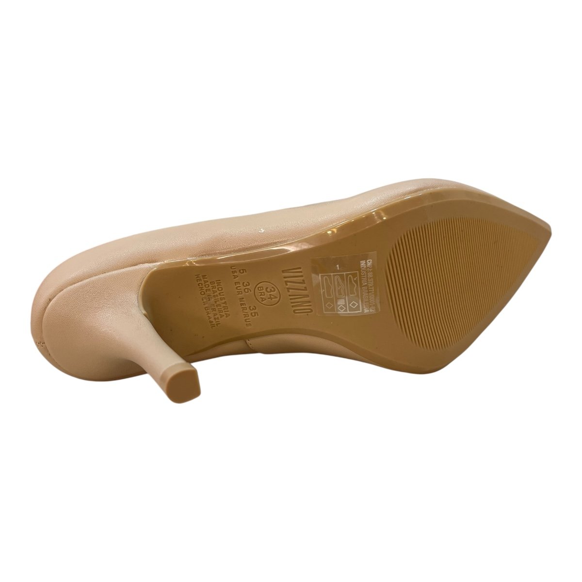 Sapato Scarpin Casual Feminino Vizzano Pelica 1184.1101 Marfim Marfim 6