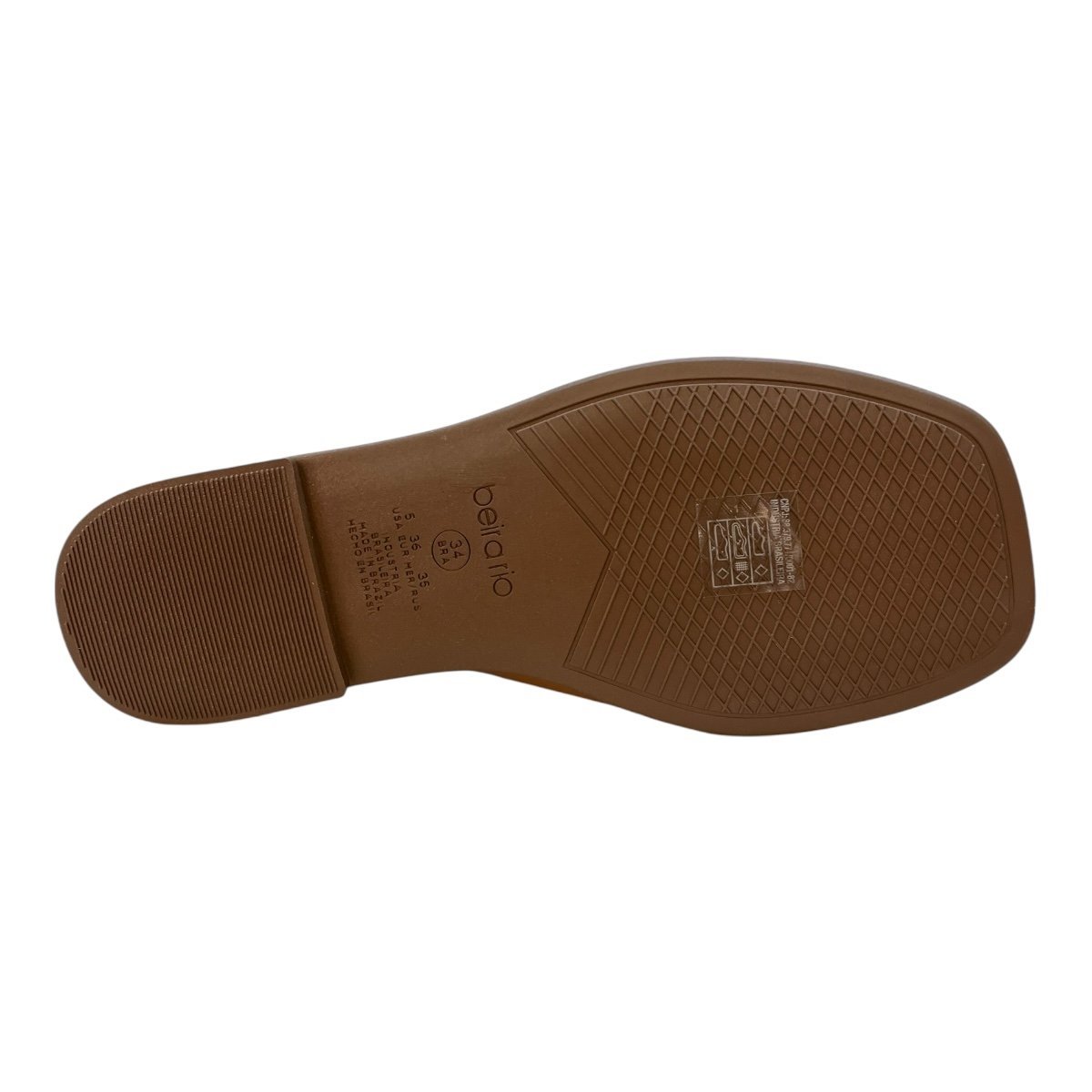 Chinelo Rasteira Feminino Beira Rio Slid Casual Superleve Antiderrapante 8506.206 Caramelo Caramelo 3