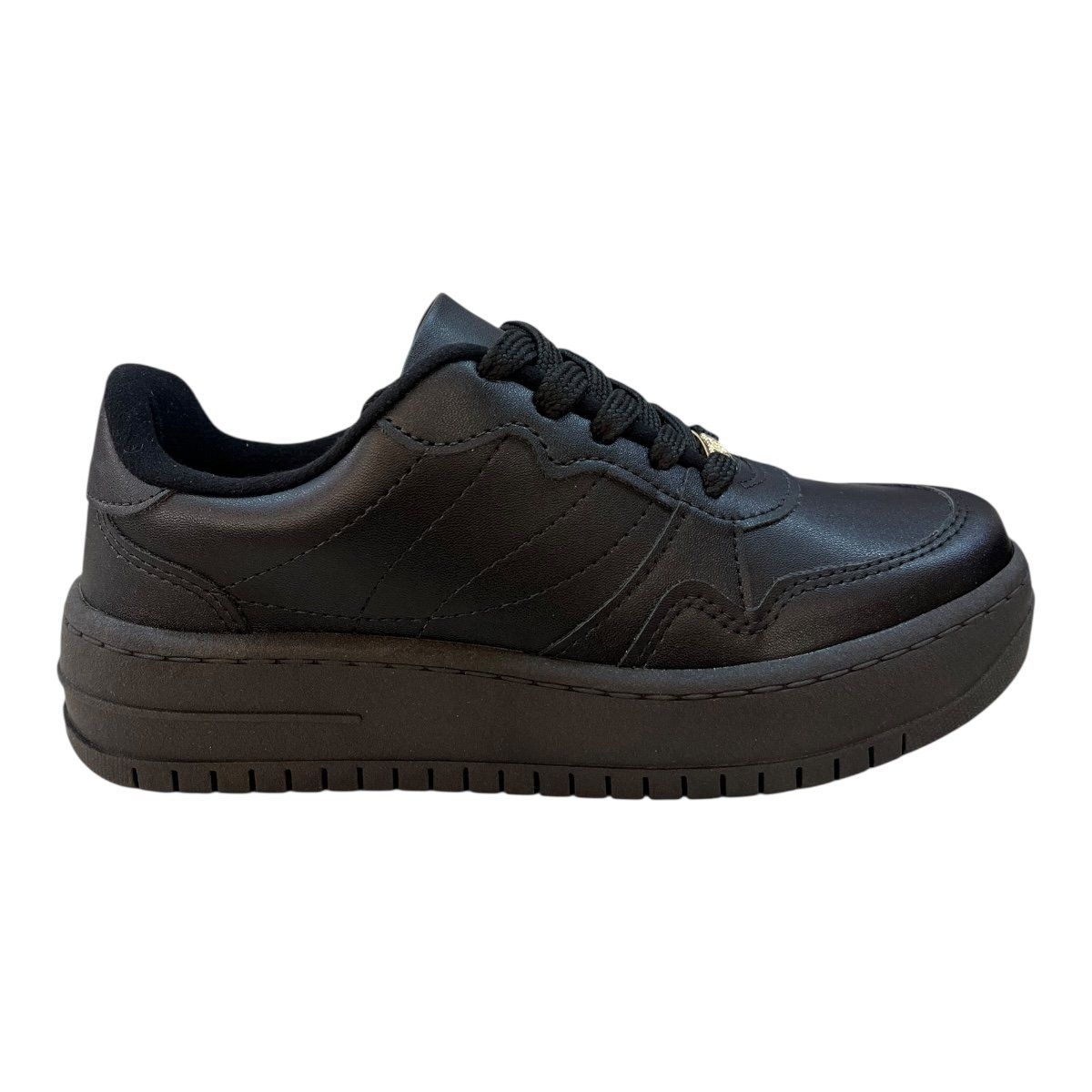 Tenis Feminino Vizzano Casual Básico Retrô Plataforma Pelica 1389.101 Preto