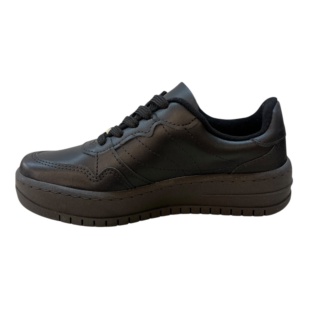Tenis Feminino Vizzano Casual Básico Retrô Plataforma Pelica 1389.101 Preto Preto 4