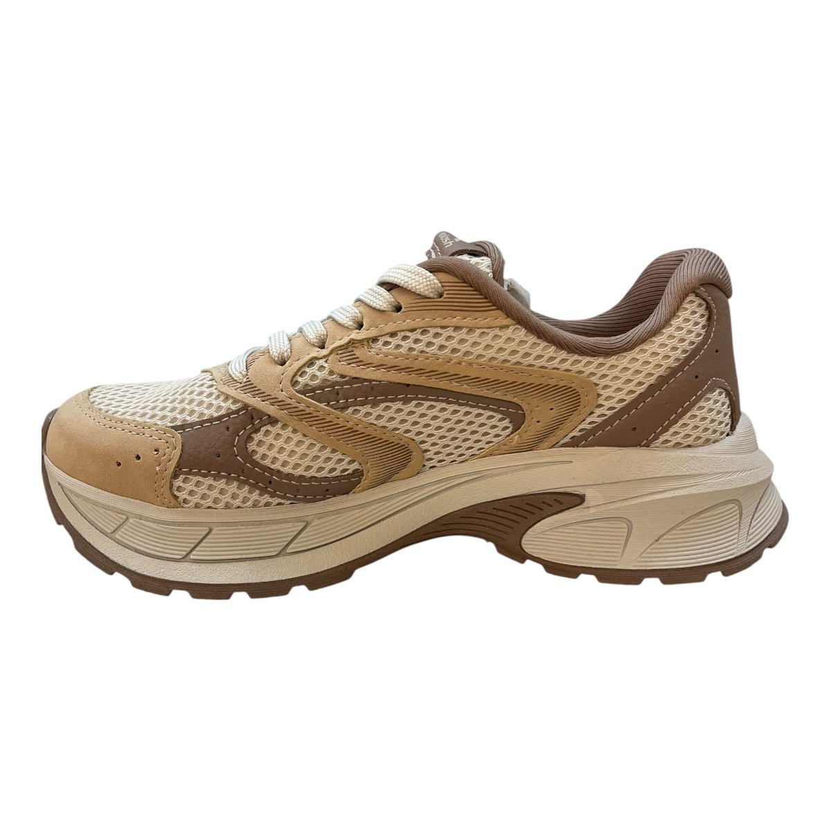 Tenis Feminino Kolosh Casual Superleve Multi Cor Ultraconforto Retrô C4261 Bege Bege 4