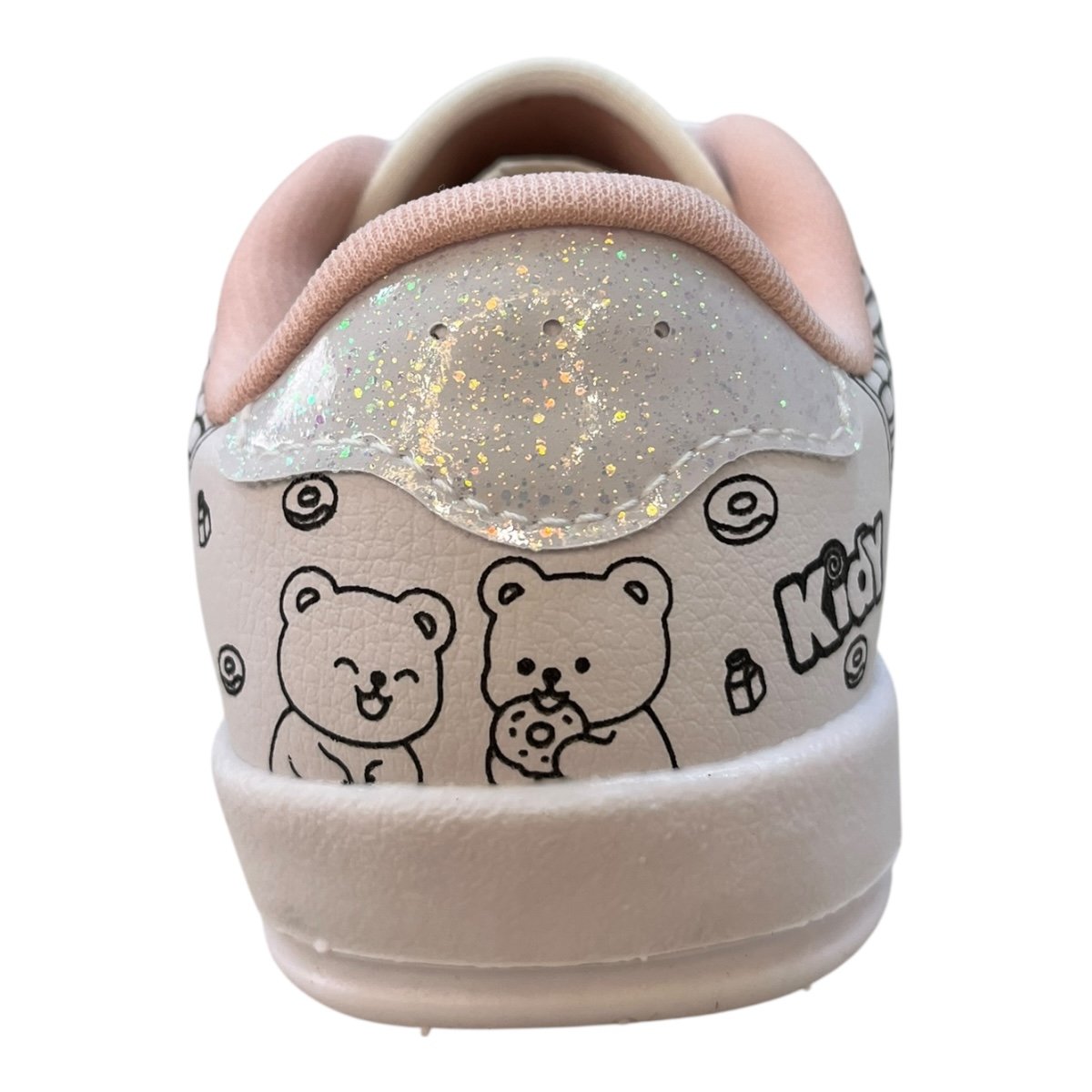 Tenis Infantil Menina Kidy Goods Conforto Casual Colorir Amarração 18411100004 Branco Branco 5