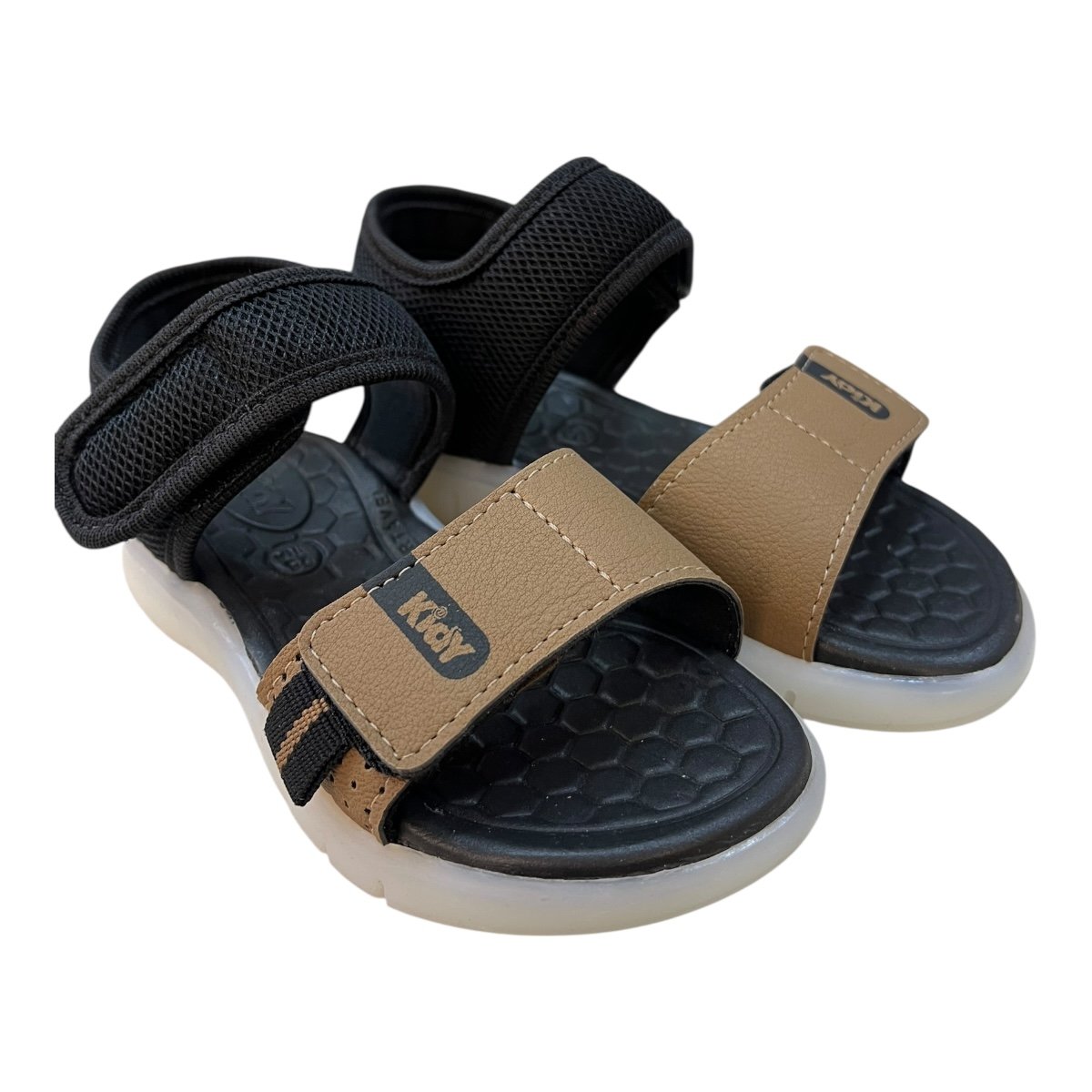 Sandalia Infantil Menino Kidy Conforto Autocolante Calce Fácil Led Brilho 17200360849 Preto Preto 2