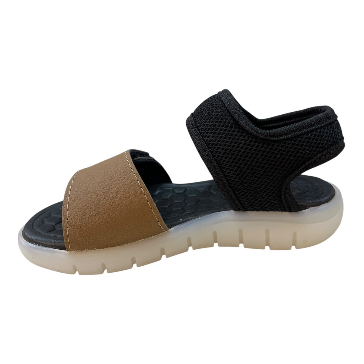 Sandalia Infantil Menino Kidy Conforto Autocolante Calce Fácil Led Brilho 17200360849 Preto Preto 4