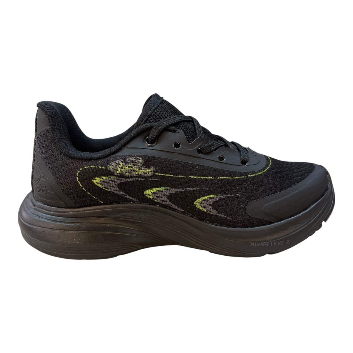 Tenis Infantil Menino Kidy Conforto Casual Amarração Básico 32700217595 Preto