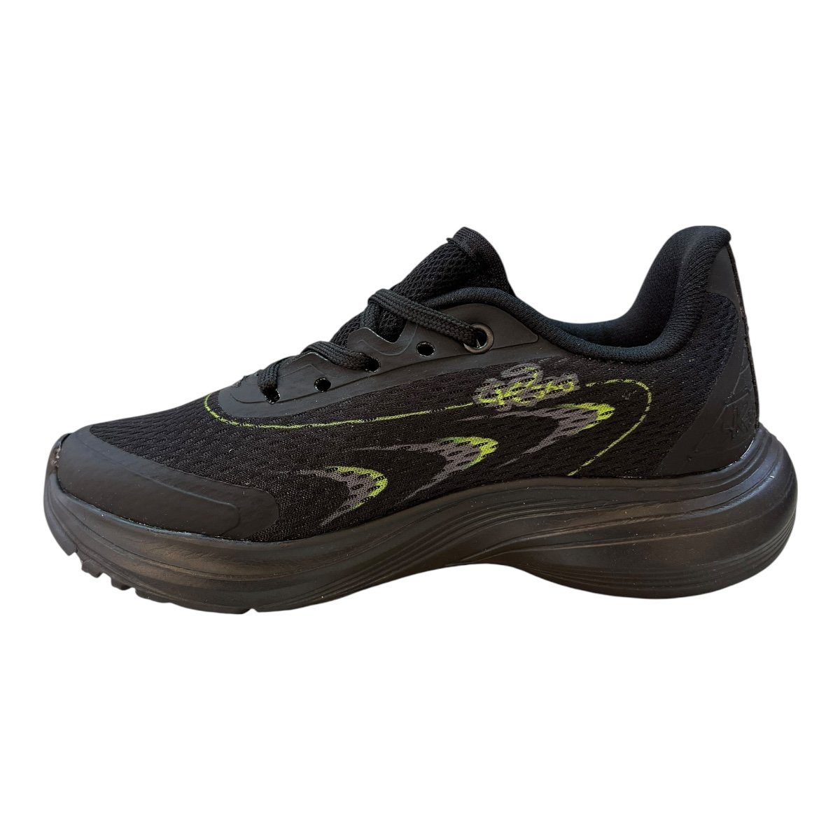 Tenis Infantil Menino Kidy Conforto Casual Amarração Básico 32700217595 Preto Preto 4