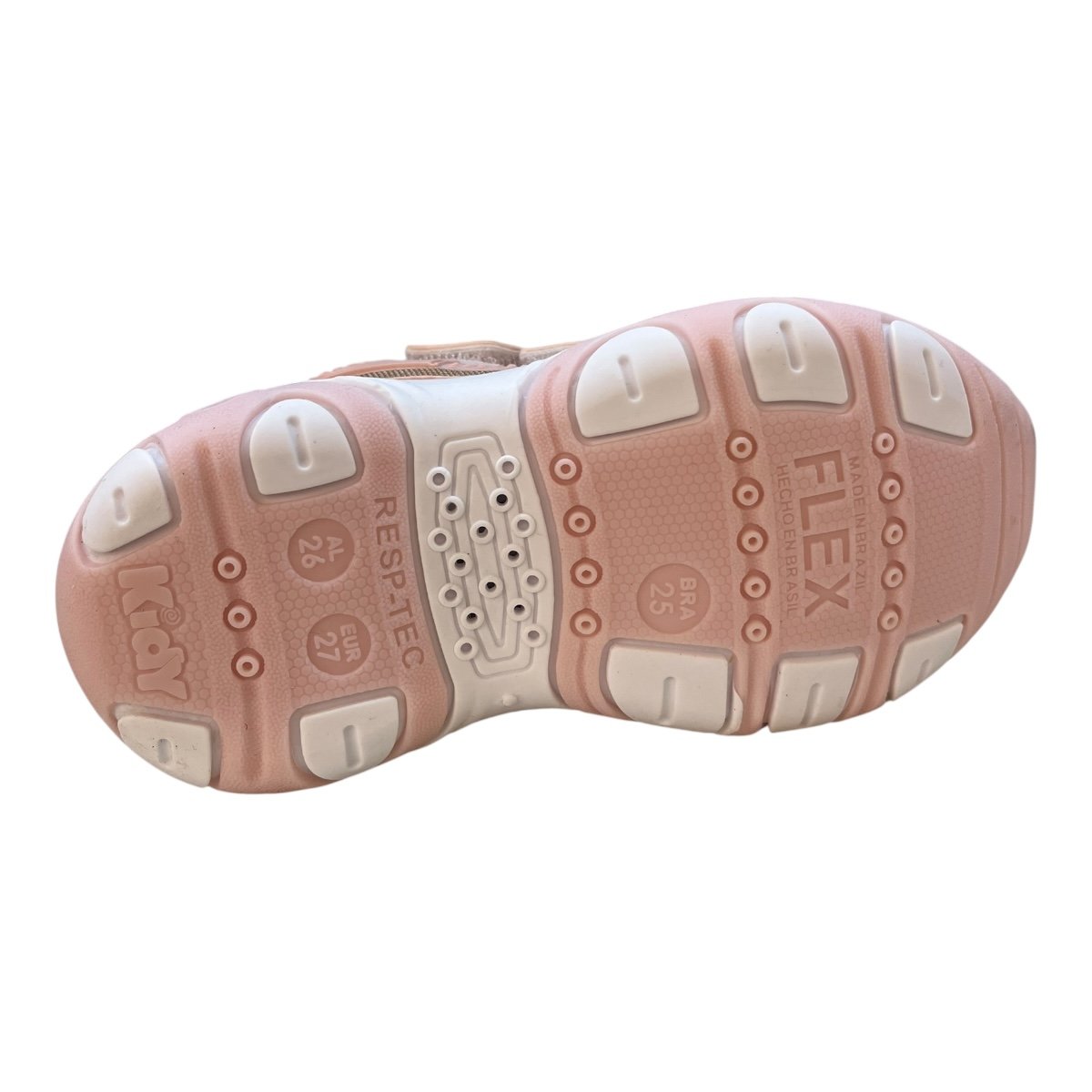 Tenis Infantil Menina Kidy Conforto Casual Calce Fácil Autocolante Kit Pulseira 00718272767 Rosa Rosa 3