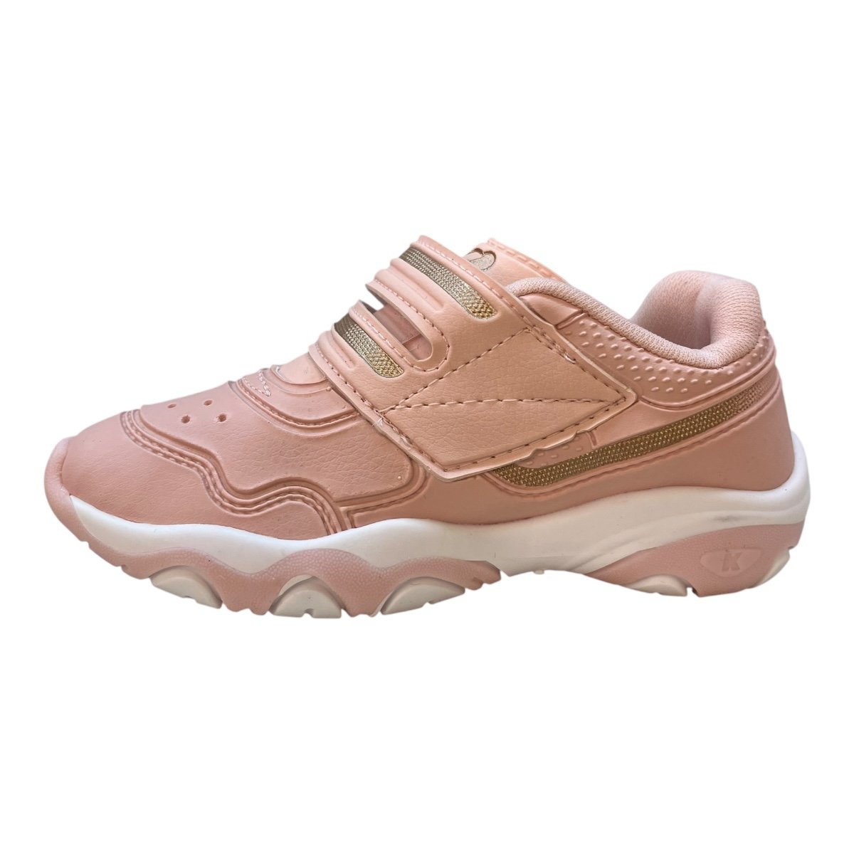 Tenis Infantil Menina Kidy Conforto Casual Calce Fácil Autocolante Kit Pulseira 00718272767 Rosa Rosa 4