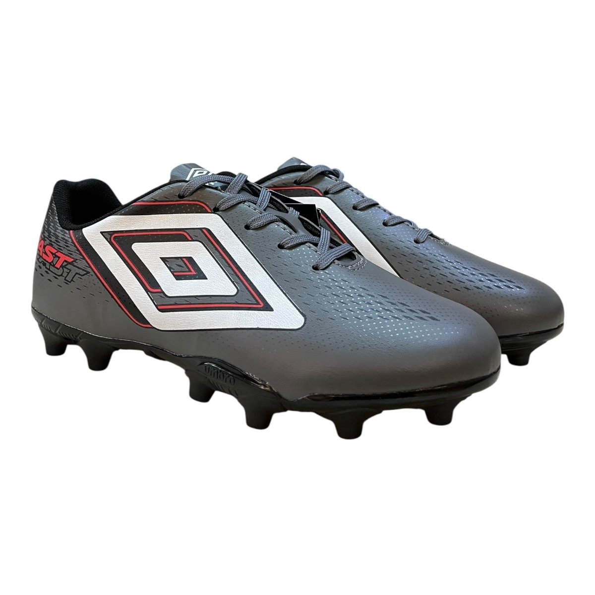 Chuteira Infantil Menino Umbro Fast Ii Jr Esporte Conforto Campo Cravo Cinza Cinza 2