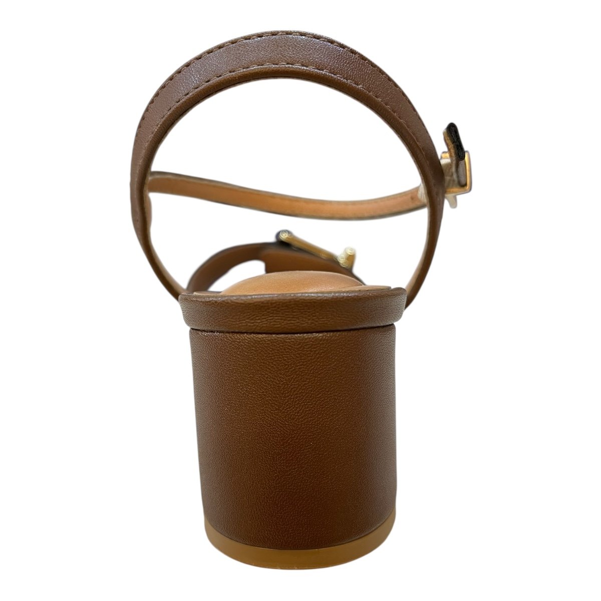 Sandalia Feminino Vizzano Casual Fivela Metalizado Salto Baixo Bloco 6291.1184 Marrom Marrom 5