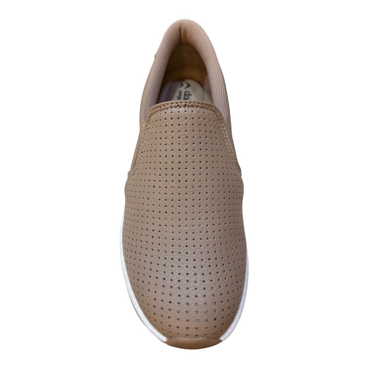 Tenis Feminino Dakota Slip On Casual Ultraconforto Superleve Calce Fácil Metalizado D0713 Nude Marrom 6