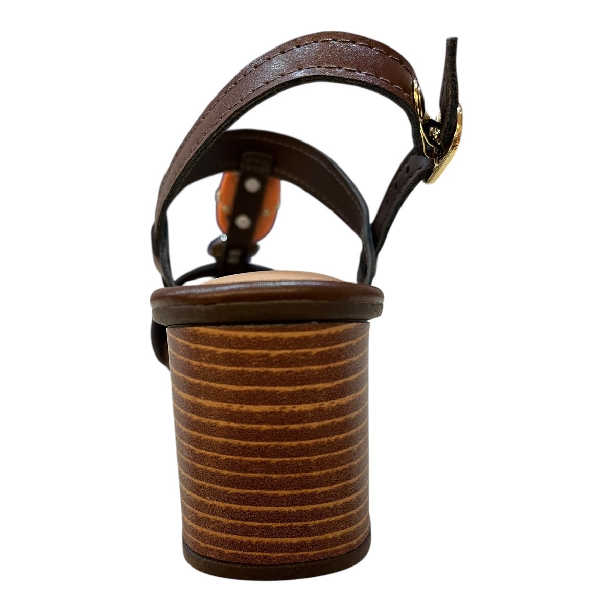 Sandalia Feminino Dakota Casual Tiras Fivela Salto Médio Bloco Pedras Y9762 Marrom Marrom 4