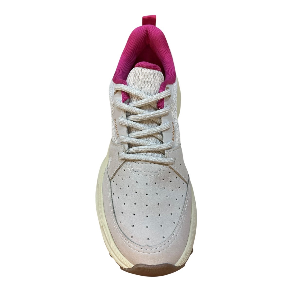Tenis Feminino Kolosh Casual Ultraconforto Amarração Superleve Caminhada E0483 Marfim Marfim 3