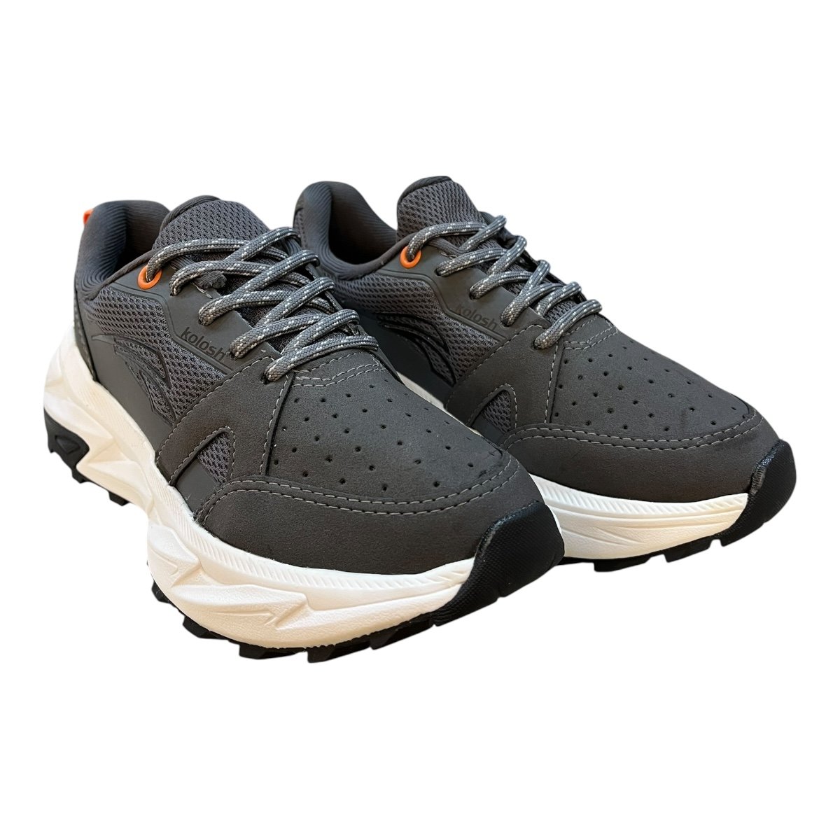 Tenis Feminino Kolosh Casual Ultraconforto Amarração Superleve Caminhada E0483 Cinza Cinza 2