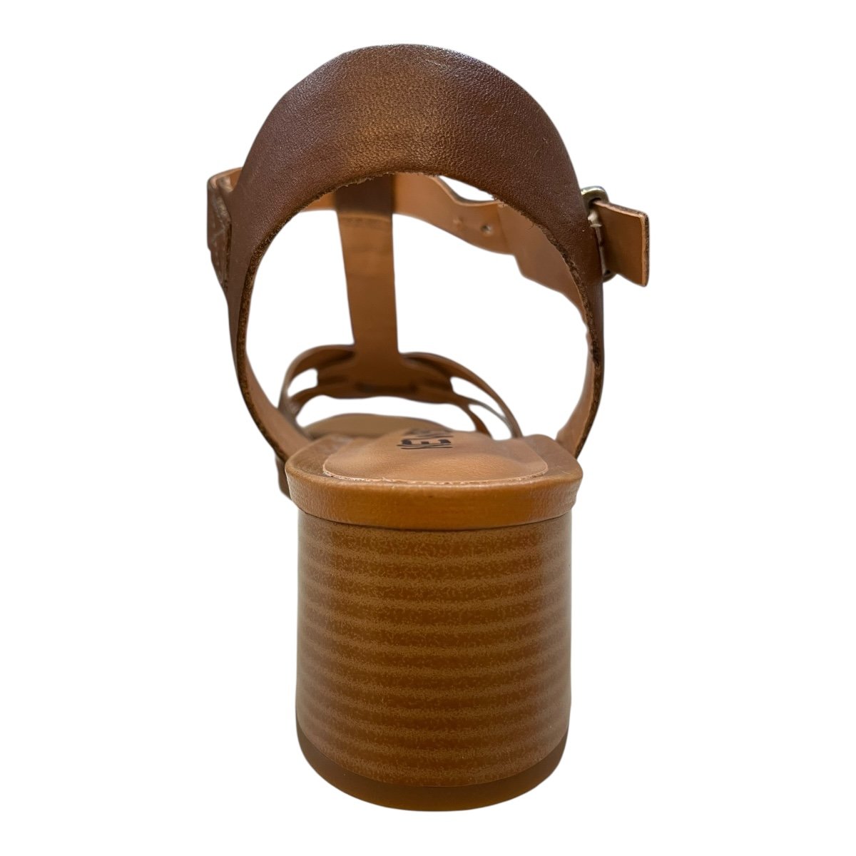 Sandalia Feminino New Born Casual Tiras Ultraconforto Couro Salto Bloco 8037 Marrom Marrom 5