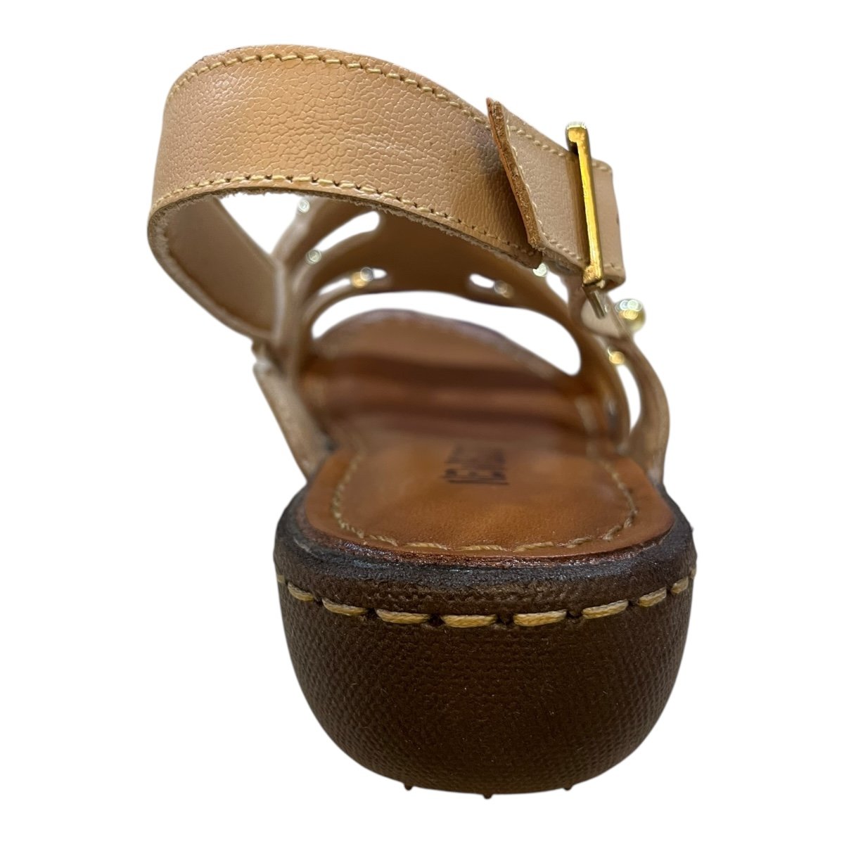 Sandalia Feminino New Born Casual Ultraconforto Superleve Tiras Couro Metalizado 2588 Marfim Marfim 5