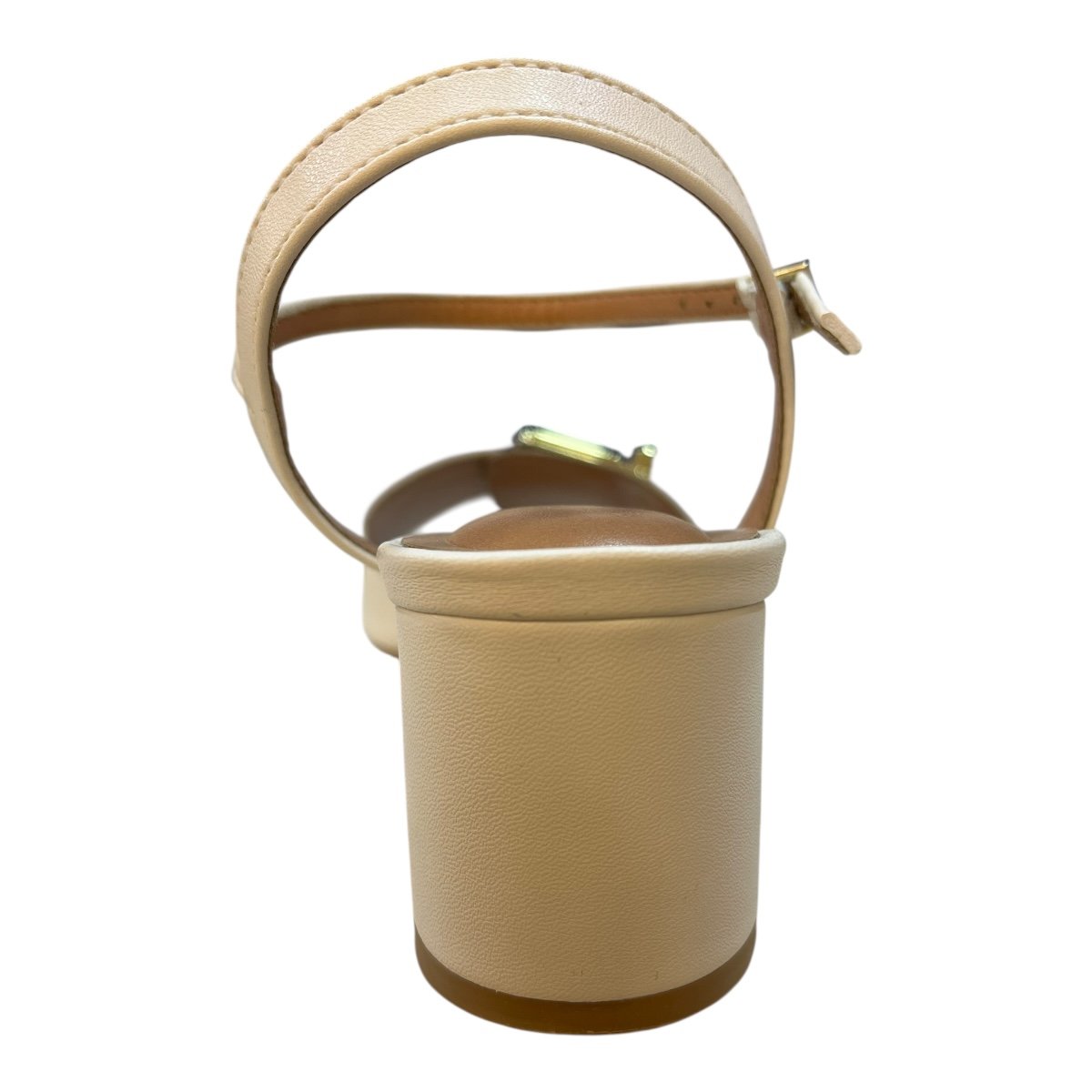 Sandalia Feminino Vizzano Casual Fivela Metalizado Salto Baixo Bloco 6291.1184 Branco Branco 5