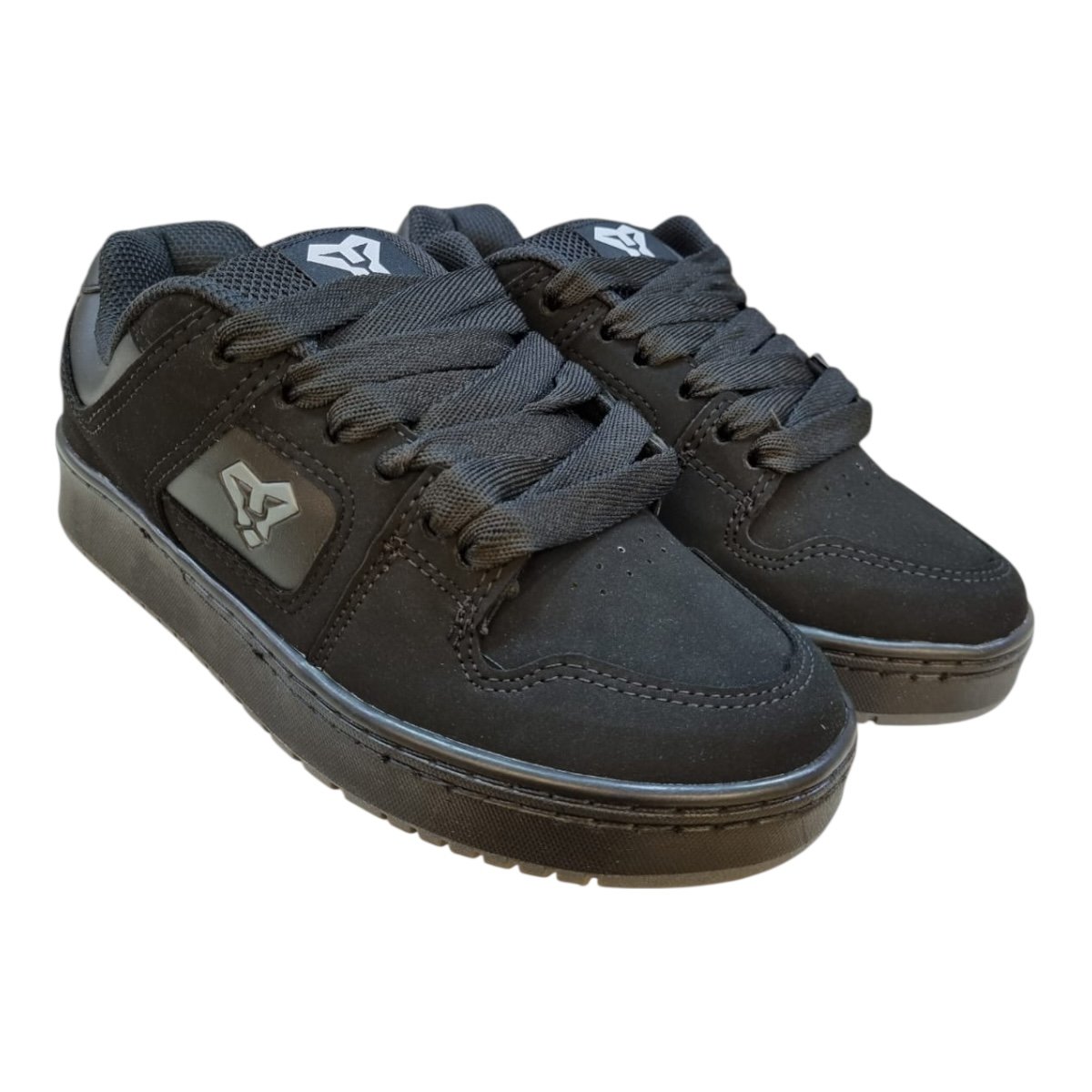 Tenis Masculino LEJON Casual Conforto Skatista Retrô Preto Preto 2