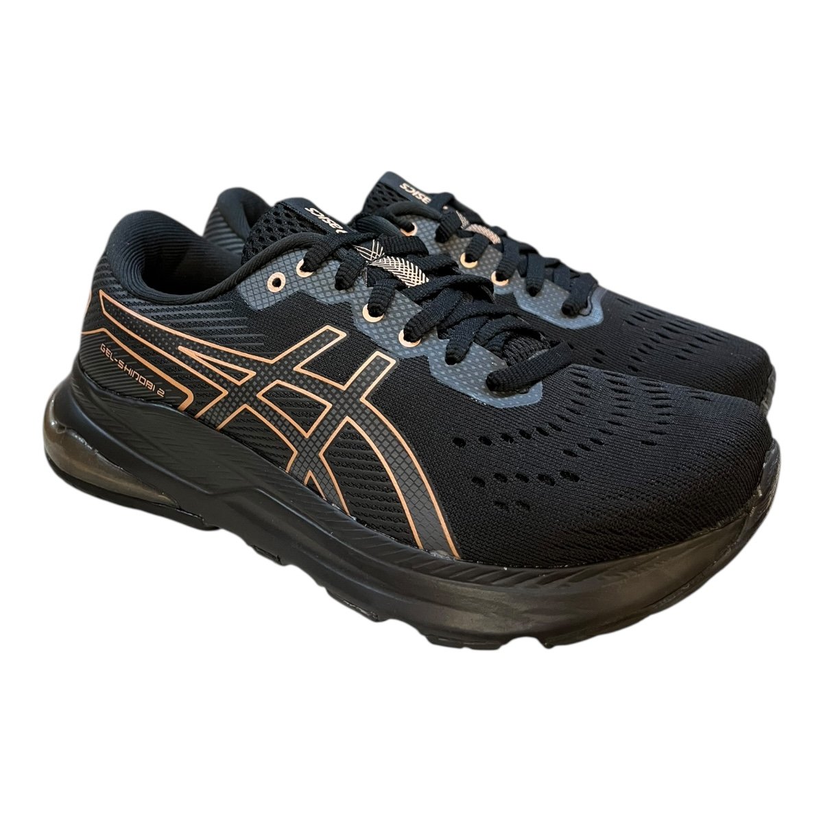Tenis Feminino Asics Gel-Shinobi 2 Conforto Esporte Caminhada Academia  Preto Preto 2