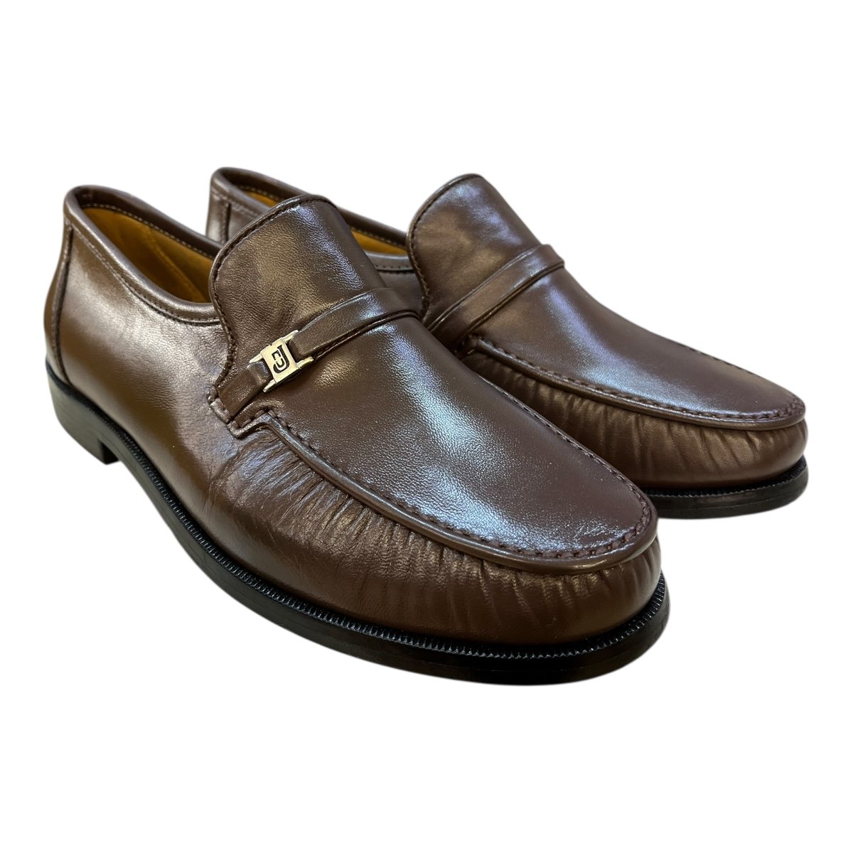 Sapato Mocassim Masculino Jacometti Casual Social Couro Legítimo Conforto 077 Marrom Marrom 2