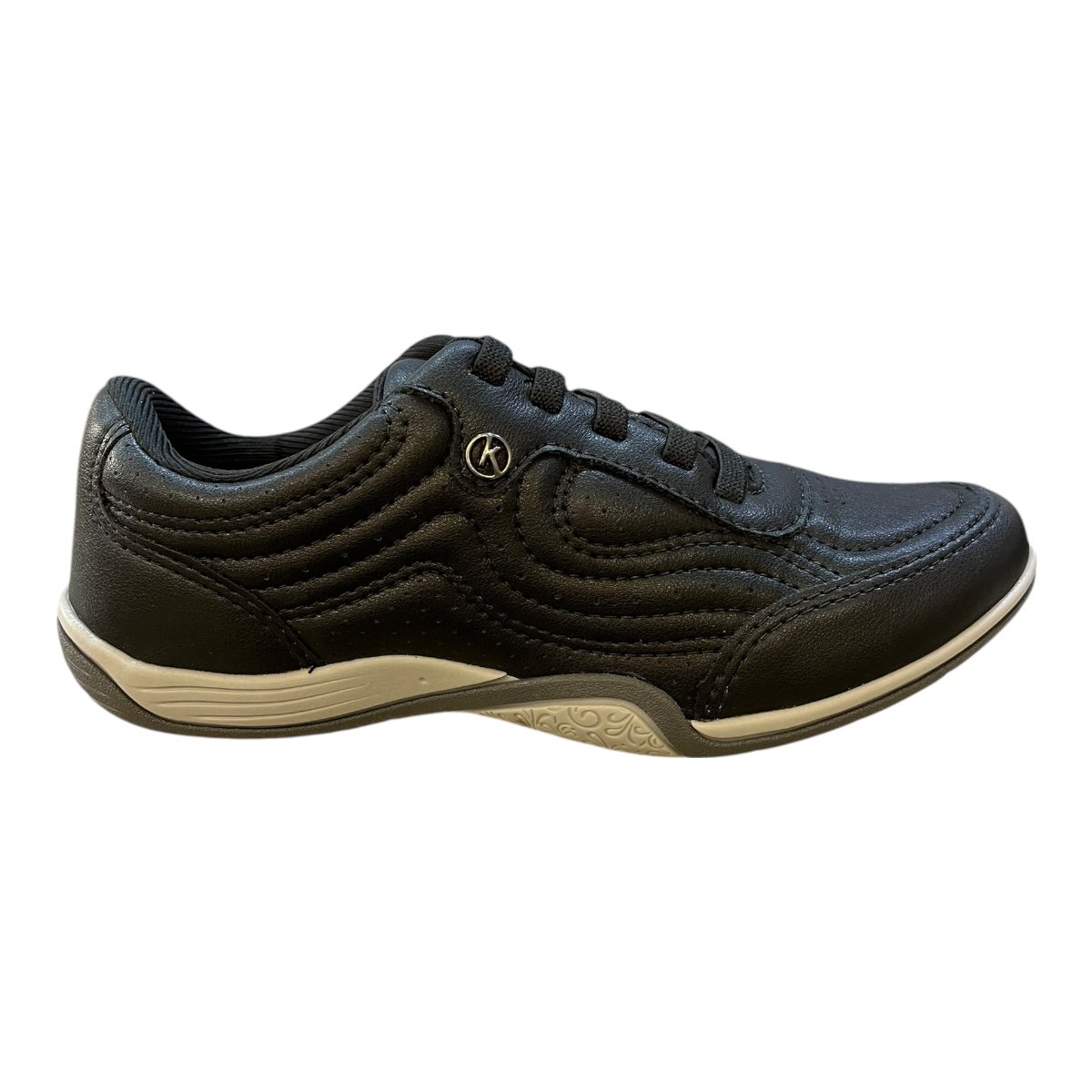 Tenis Feminino Kolosh Casual Ultraconforto Calce Fácil Cadarço Elástico C3695 Preto