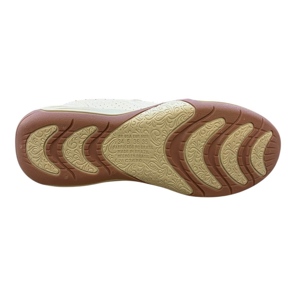 Tenis Feminino Kolosh Casual Ultraconforto Calce Fácil Cadarço Elástico C3695 Bege Bege 6