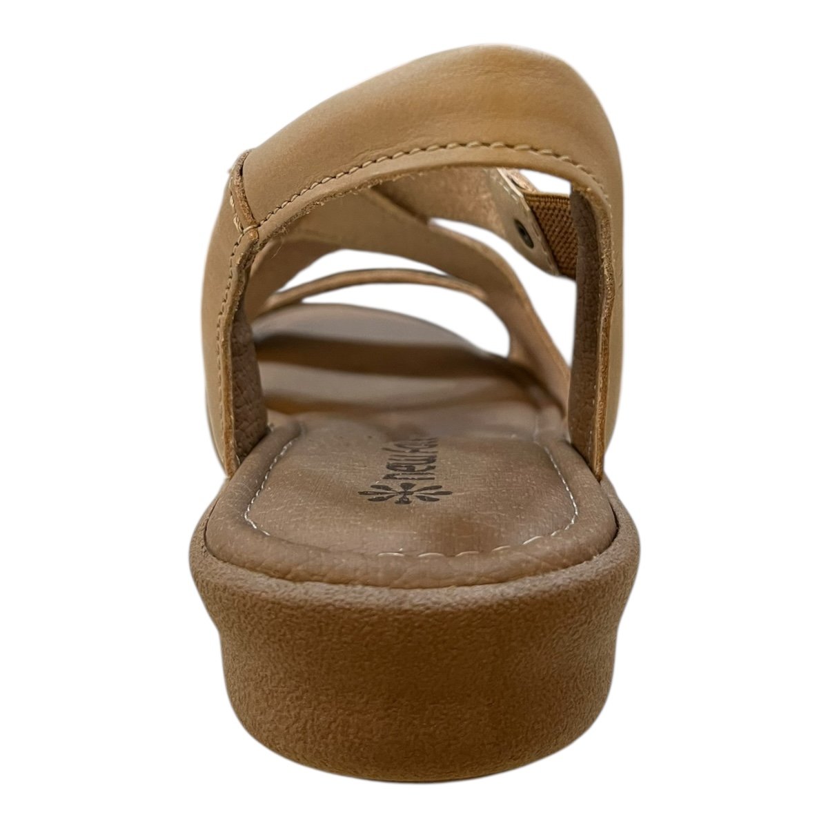 Sandalia Feminino New Face Ultraconforto Antiderrapante Casual Couro 39551 Nude Nude 5